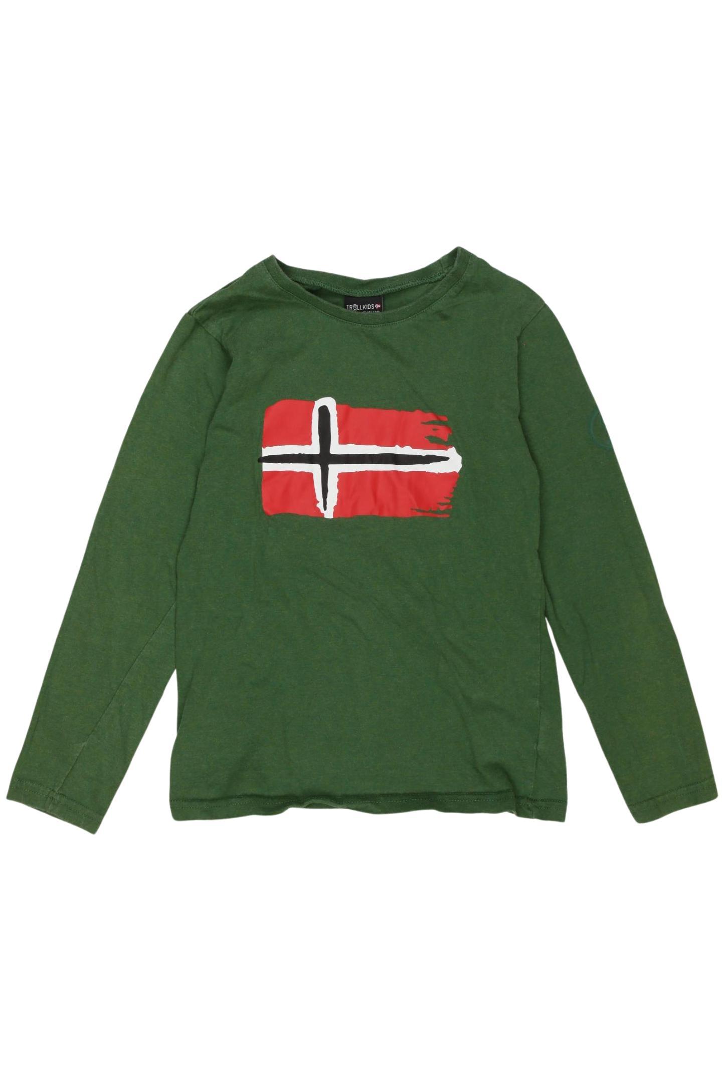 

Trollkids Jungen Langarmshirt, grün, Gr. 140