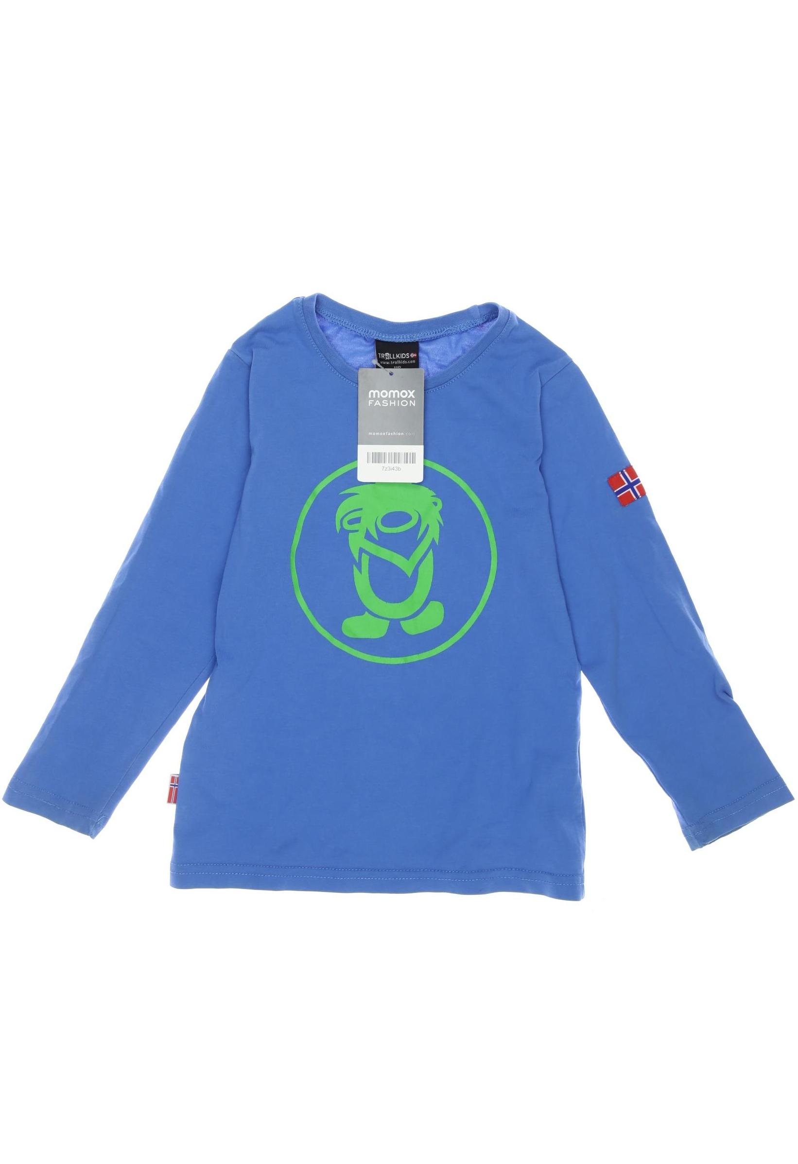 

Trollkids Herren Langarmshirt, blau, Gr. 110