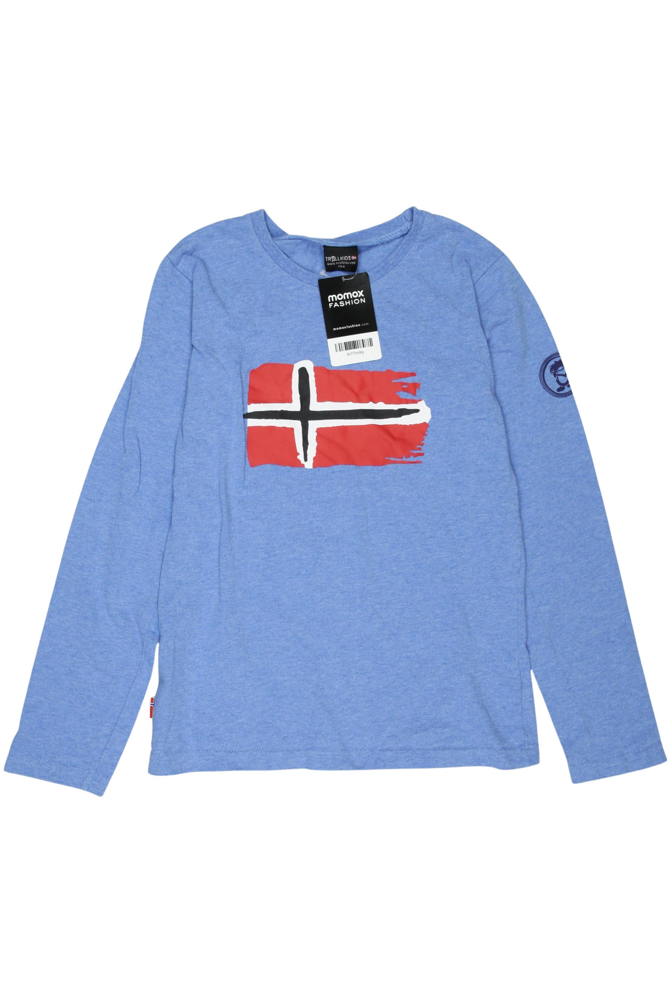 

Trollkids Herren Langarmshirt, blau, Gr. 152