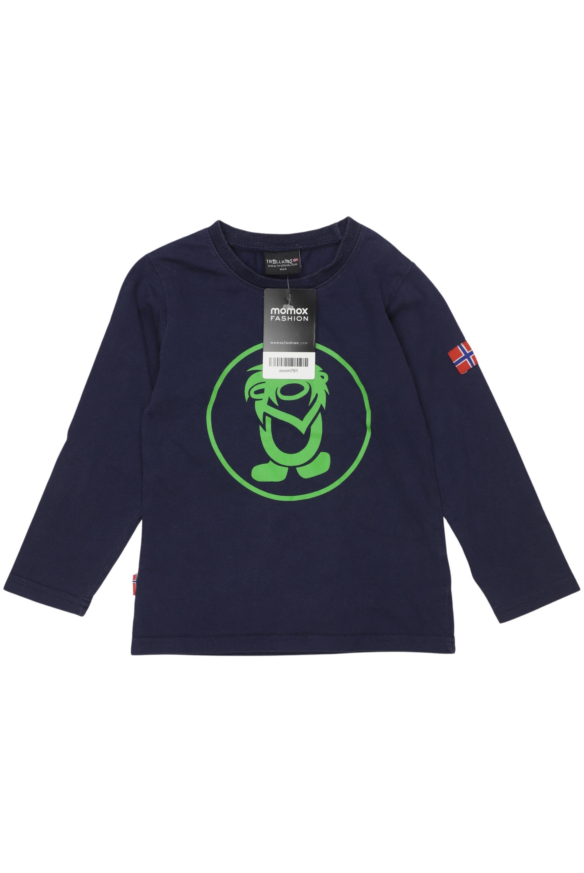 

Trollkids Jungen Langarmshirt, marineblau, Gr. 104