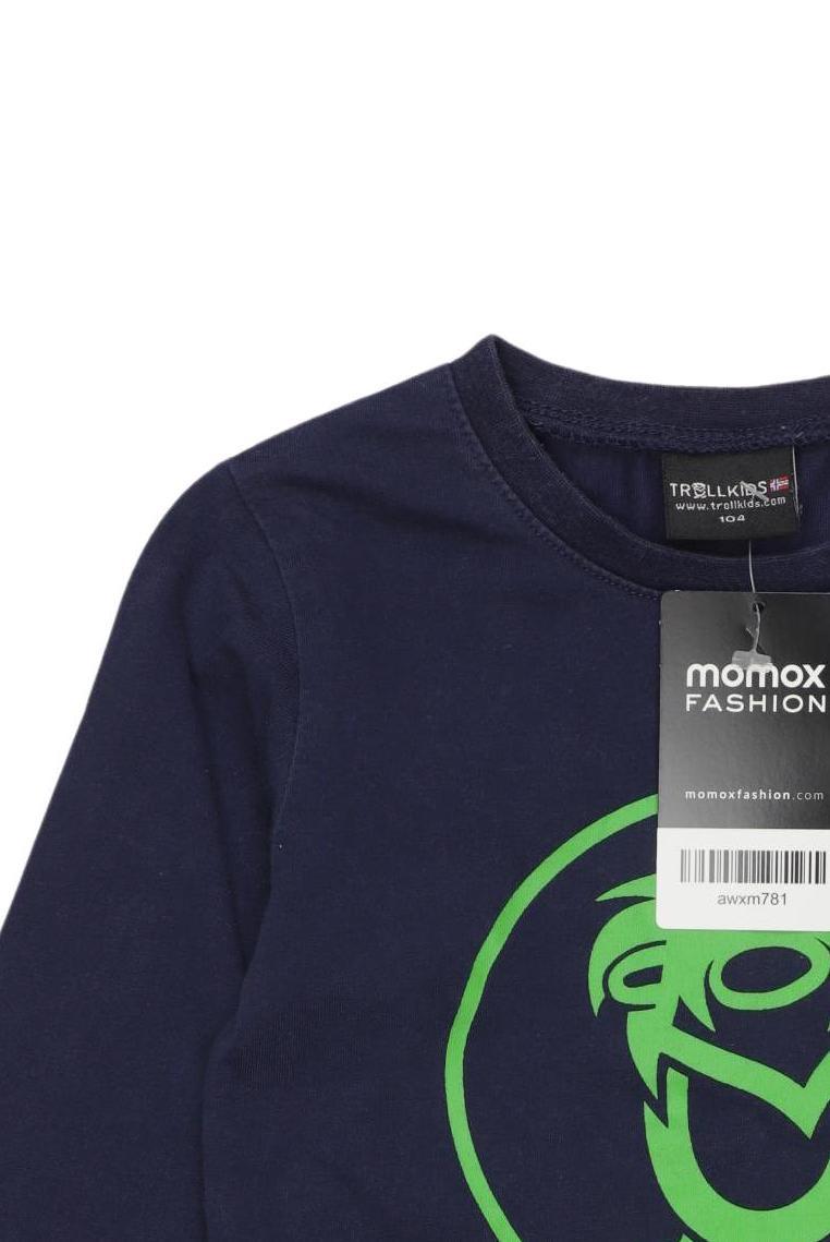 Thumbnail - Trollkids Jungen Langarmshirt, marineblau, Gr. 104