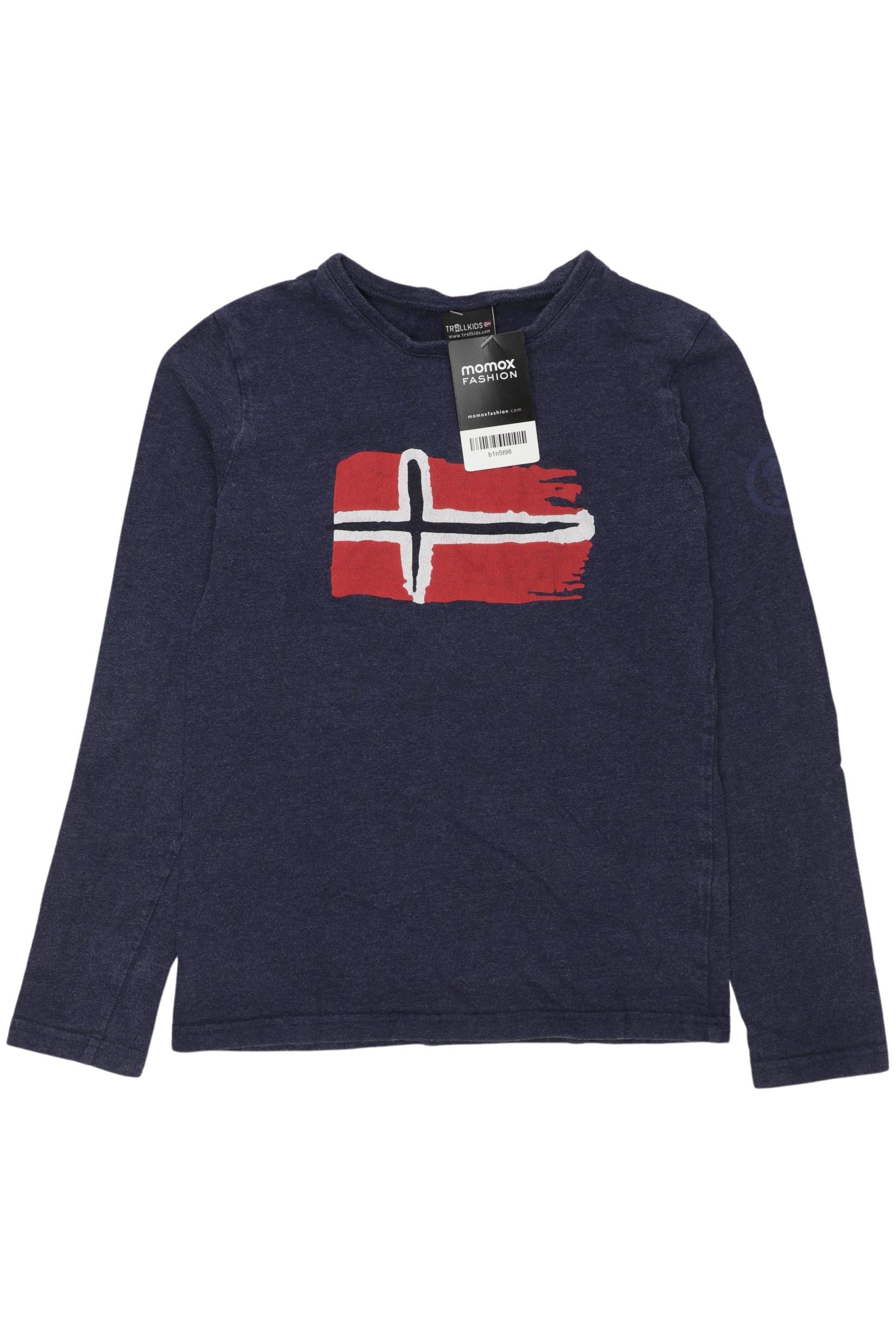 

Trollkids Jungen Langarmshirt, marineblau, Gr. 152