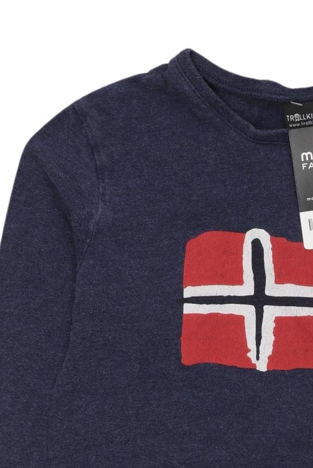 Thumbnail - Trollkids Jungen Langarmshirt, marineblau, Gr. 152