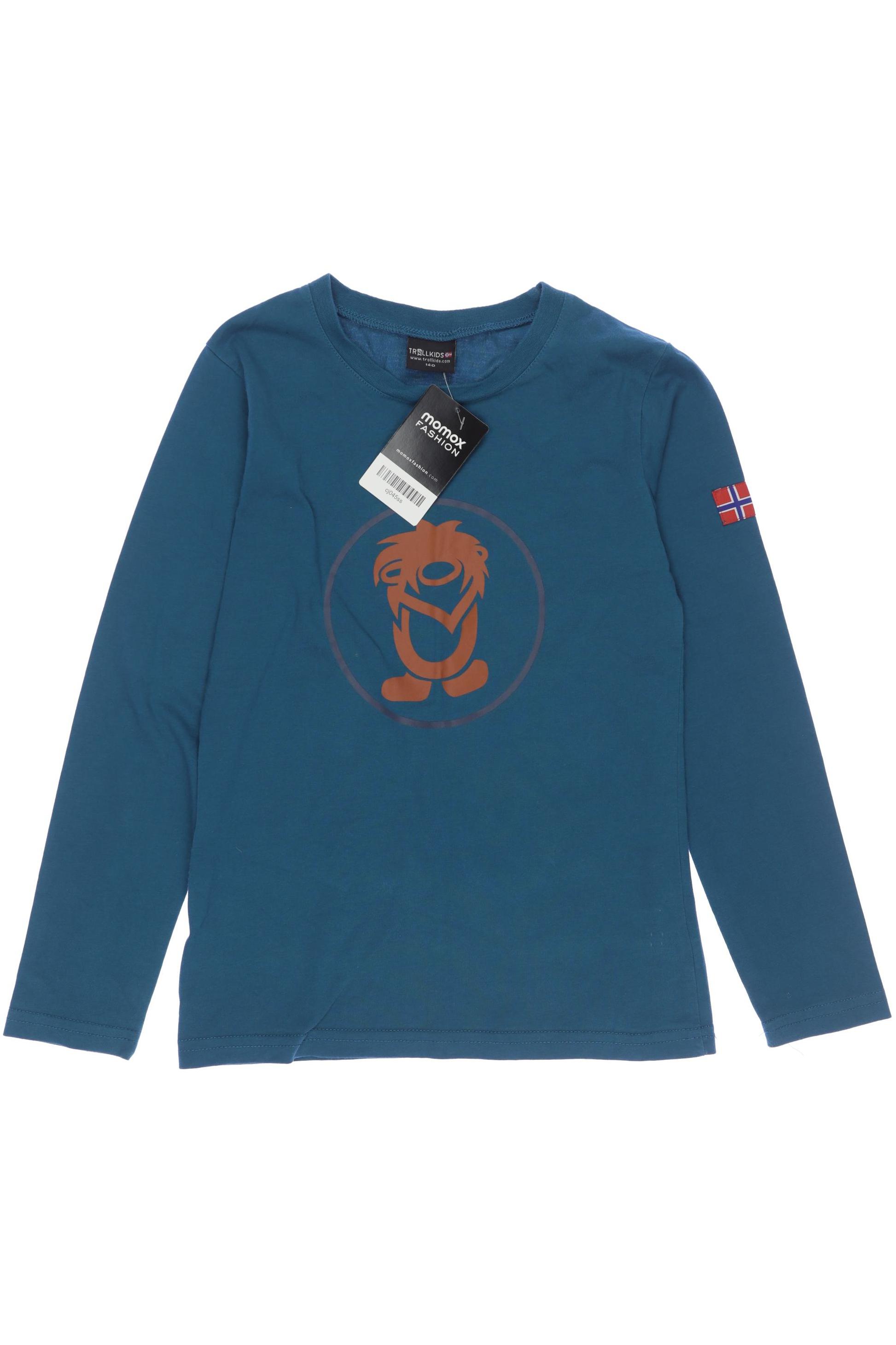 

Trollkids Herren Langarmshirt, blau, Gr. 140