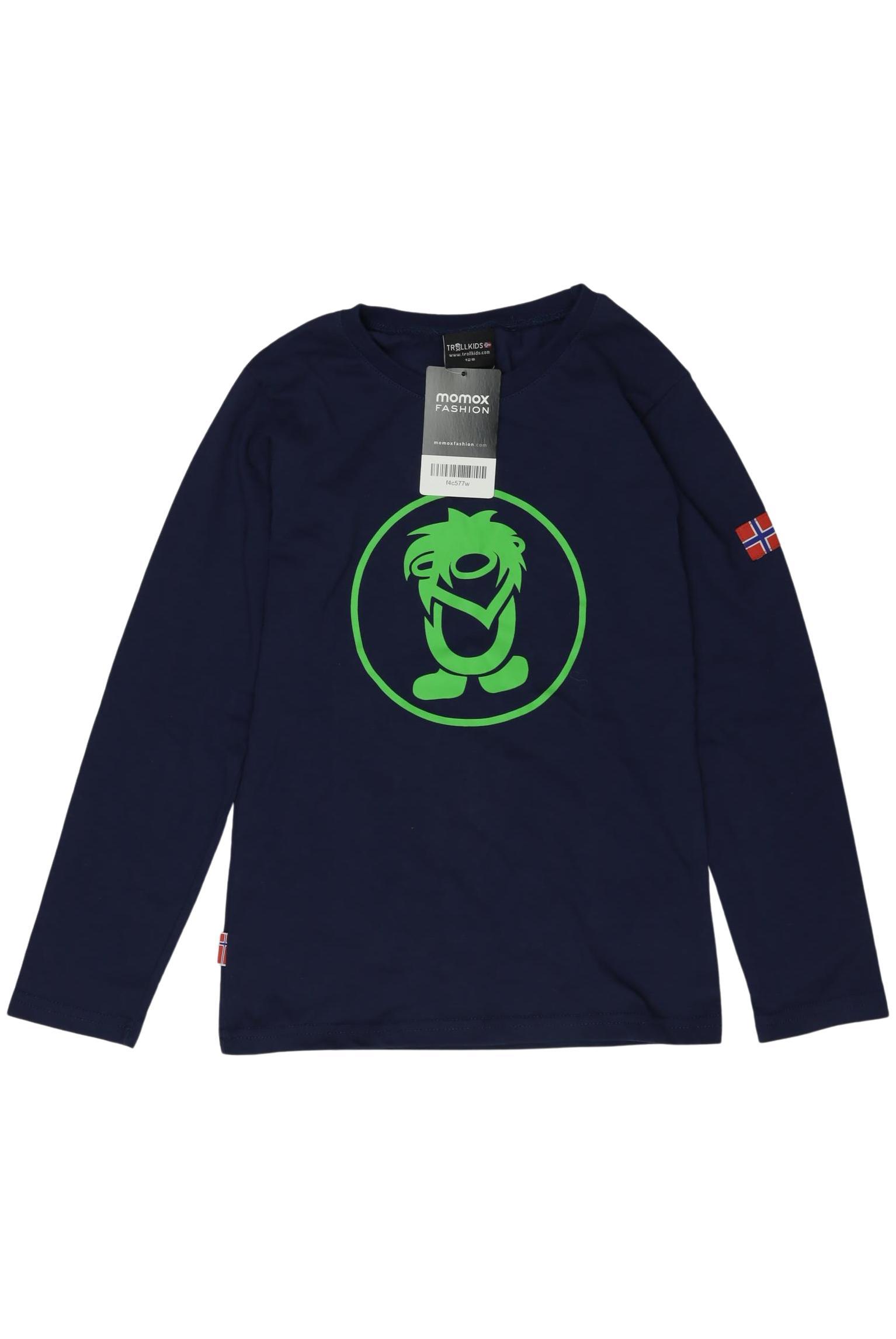 

Trollkids Jungen Langarmshirt, marineblau, Gr. 128