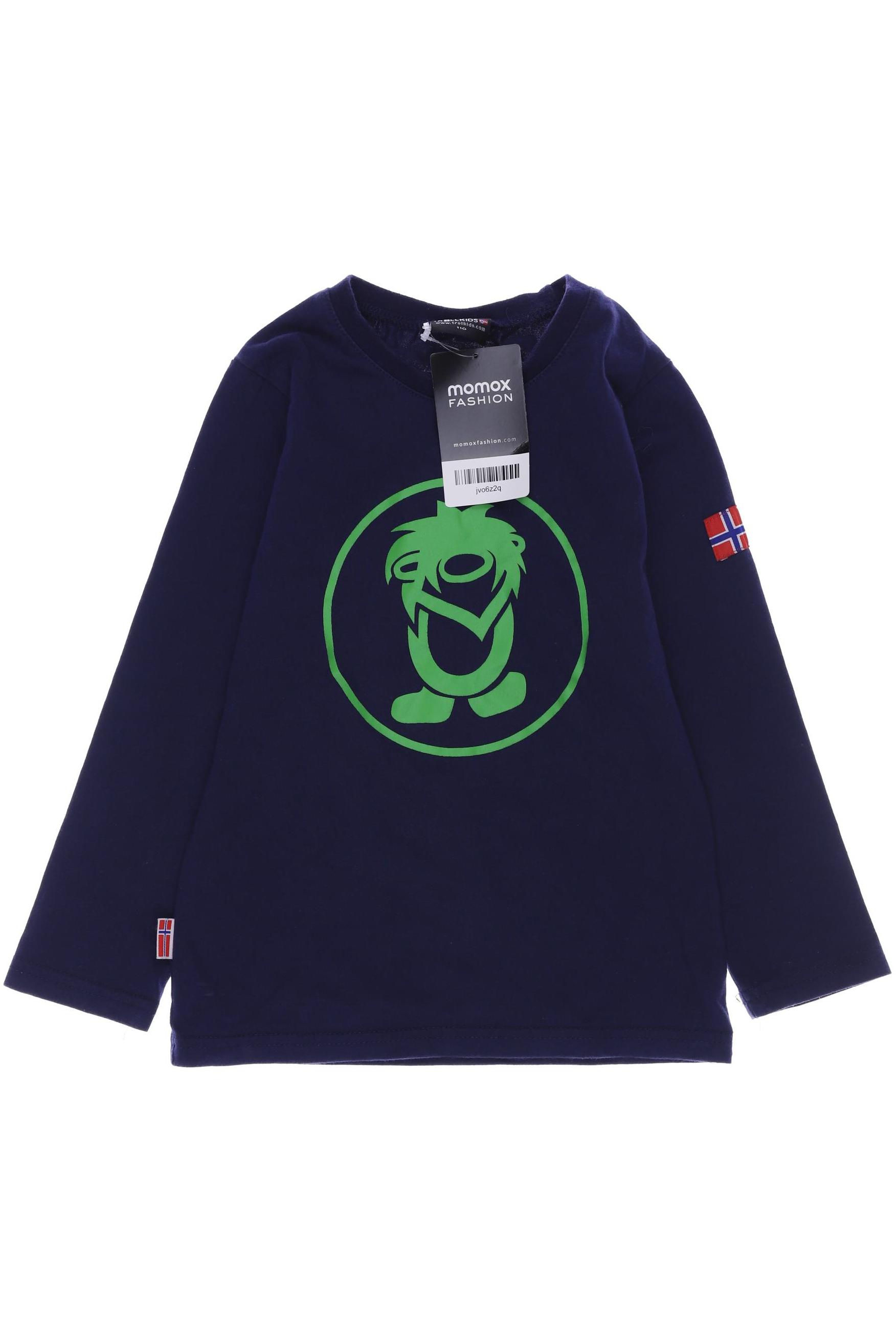 

Trollkids Jungen Langarmshirt, marineblau