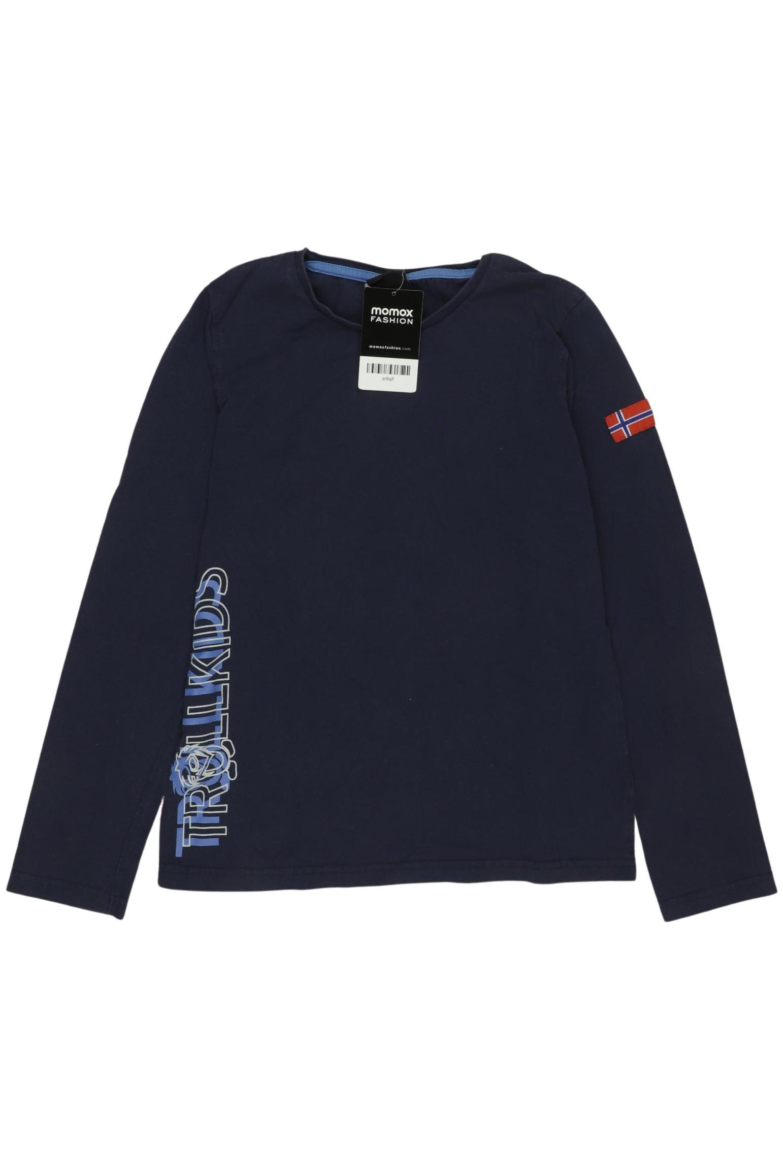

Trollkids Jungen Langarmshirt, marineblau, Gr. 152