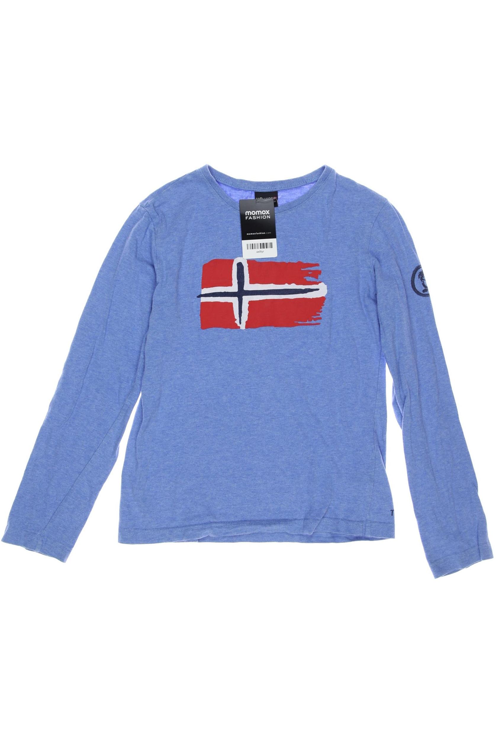 

Trollkids Jungen Langarmshirt, blau, Gr. 152