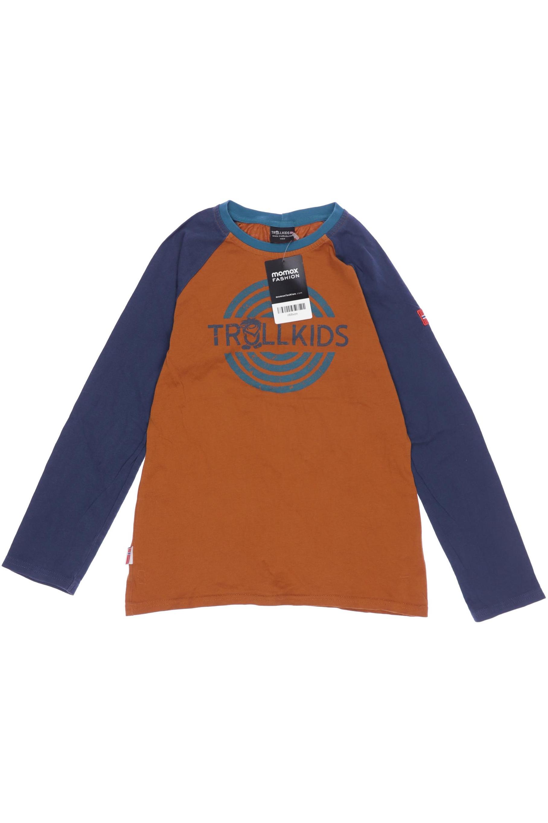 

Trollkids Herren Langarmshirt, braun, Gr. 140