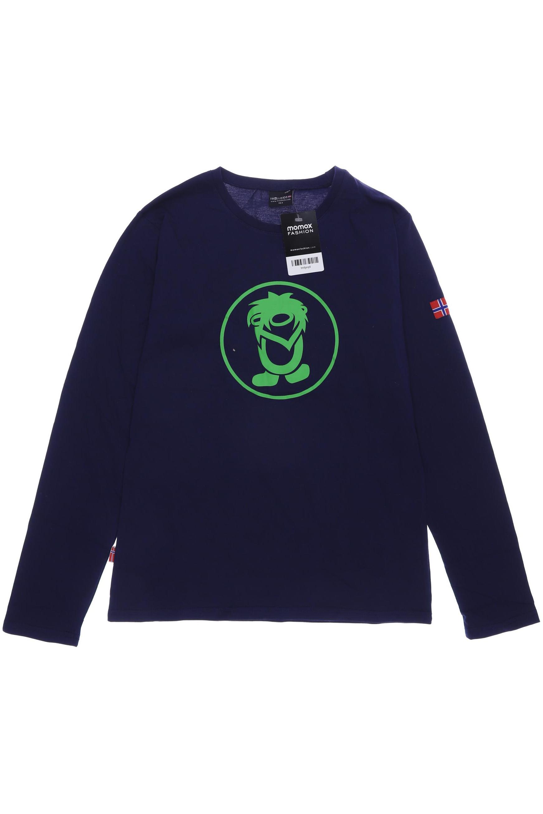 

Trollkids Jungen Langarmshirt, marineblau