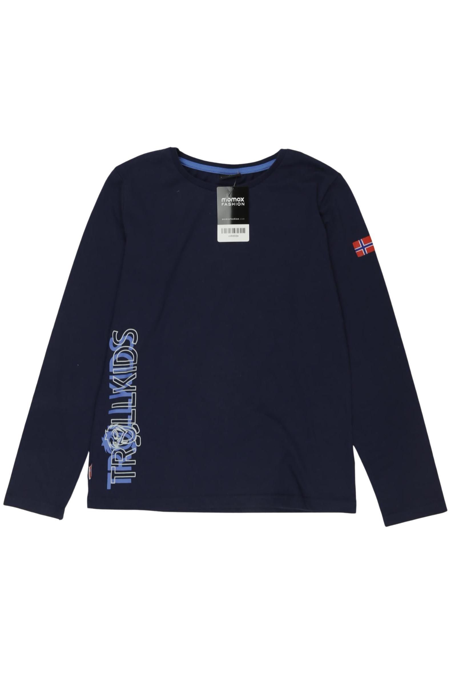 

Trollkids Jungen Langarmshirt, marineblau, Gr. 152