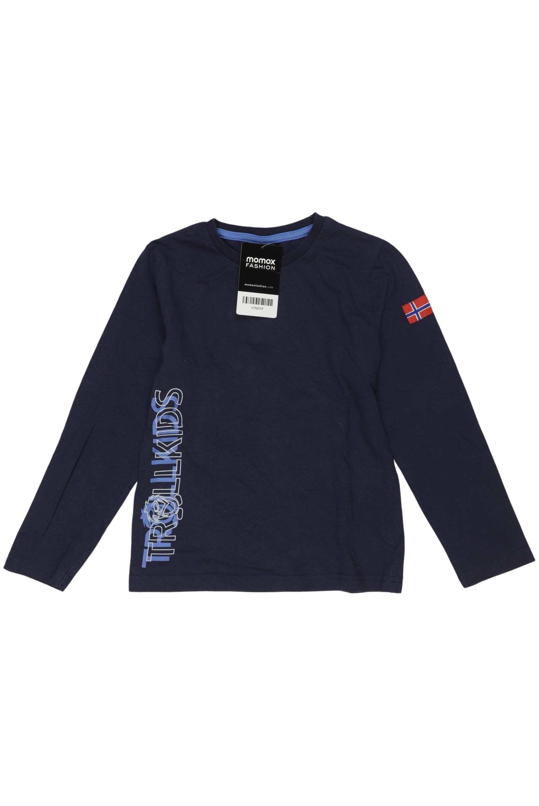

Trollkids Jungen Langarmshirt, marineblau, Gr. 116