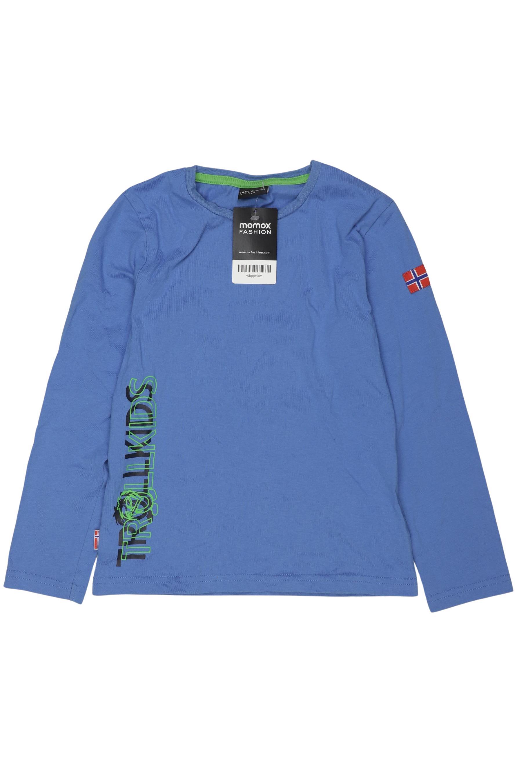 

Trollkids Jungen Langarmshirt, blau, Gr. 128