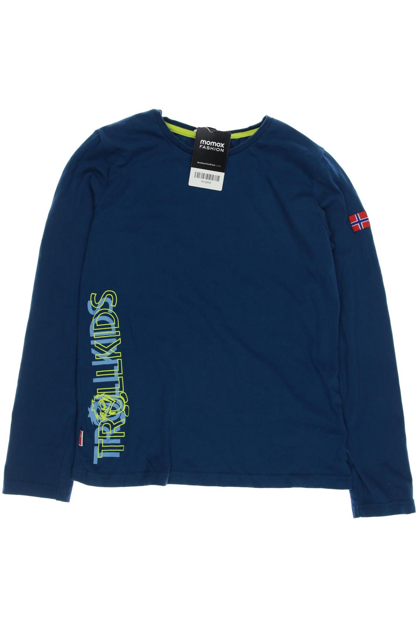 

Trollkids Herren Langarmshirt, blau, Gr. 152