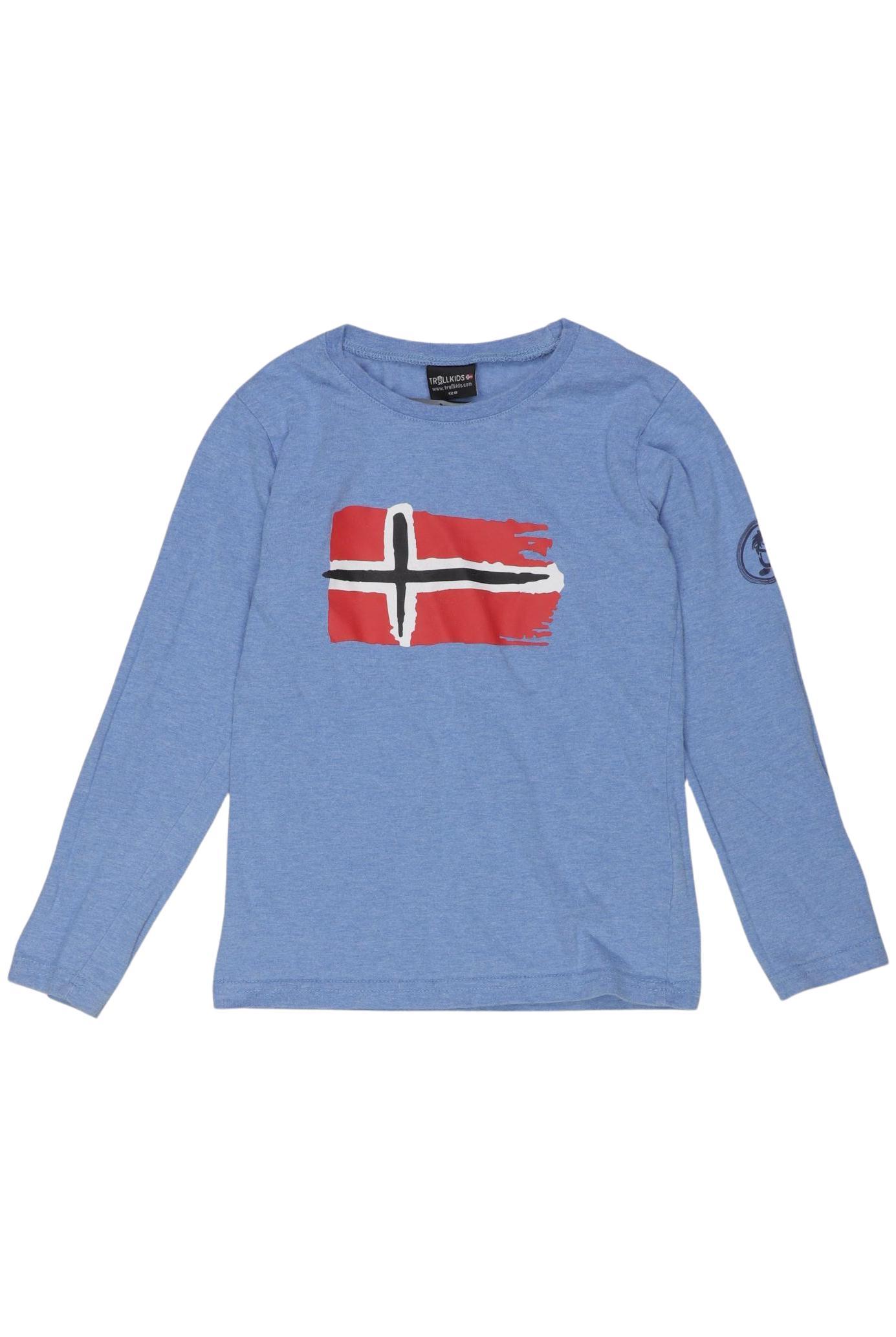 

Trollkids Jungen Langarmshirt, hellblau, Gr. 128