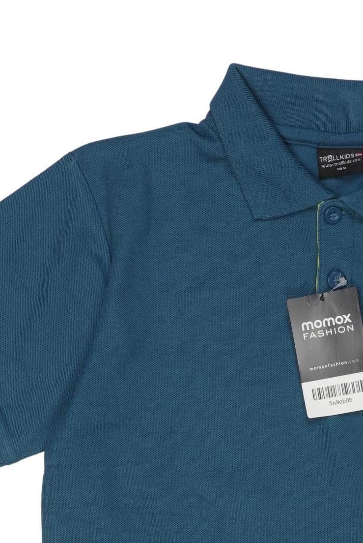 Thumbnail - Trollkids Jungen Poloshirt, blau, Gr. 152