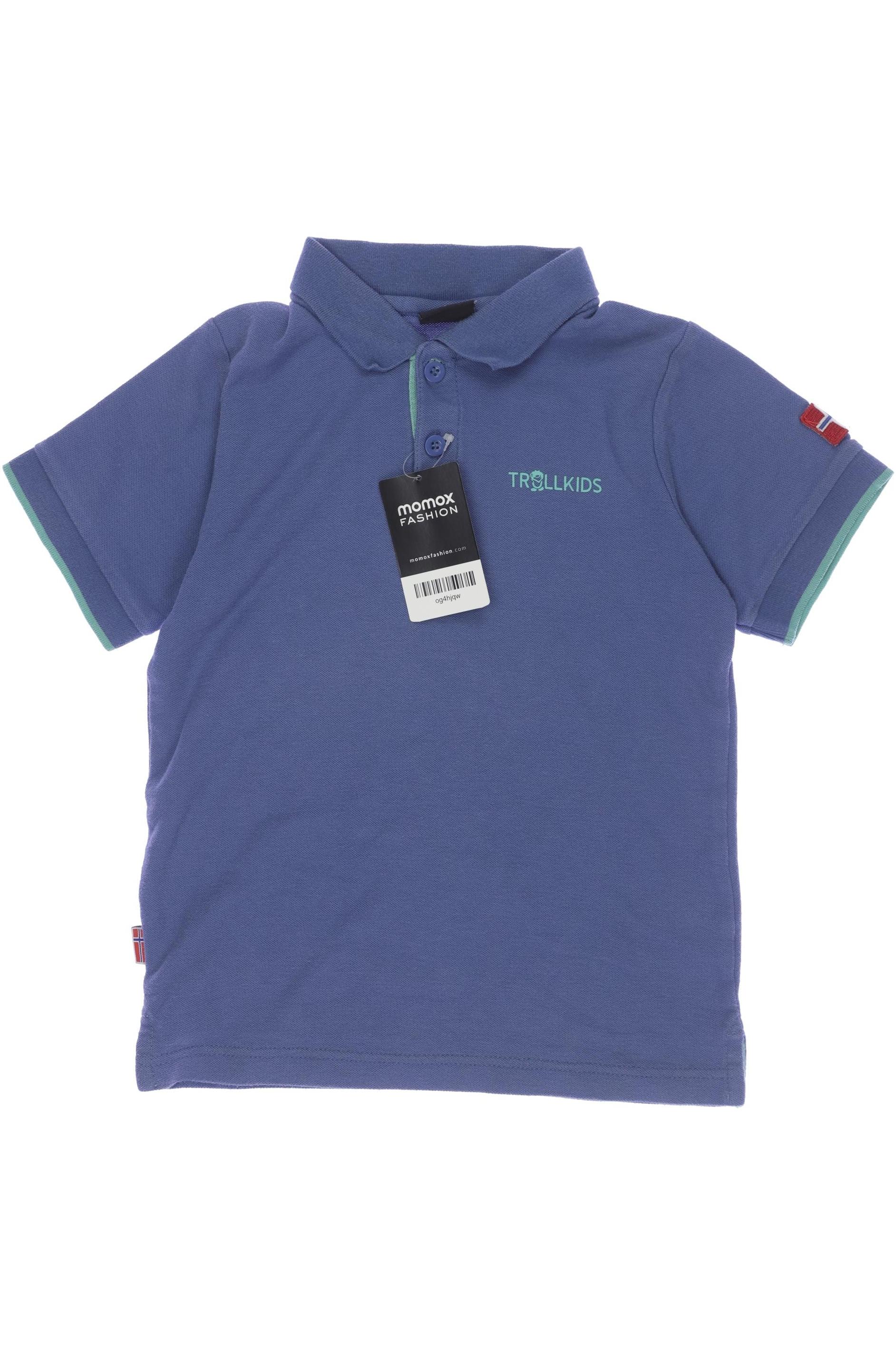 

Trollkids Herren Poloshirt, blau, Gr. 128