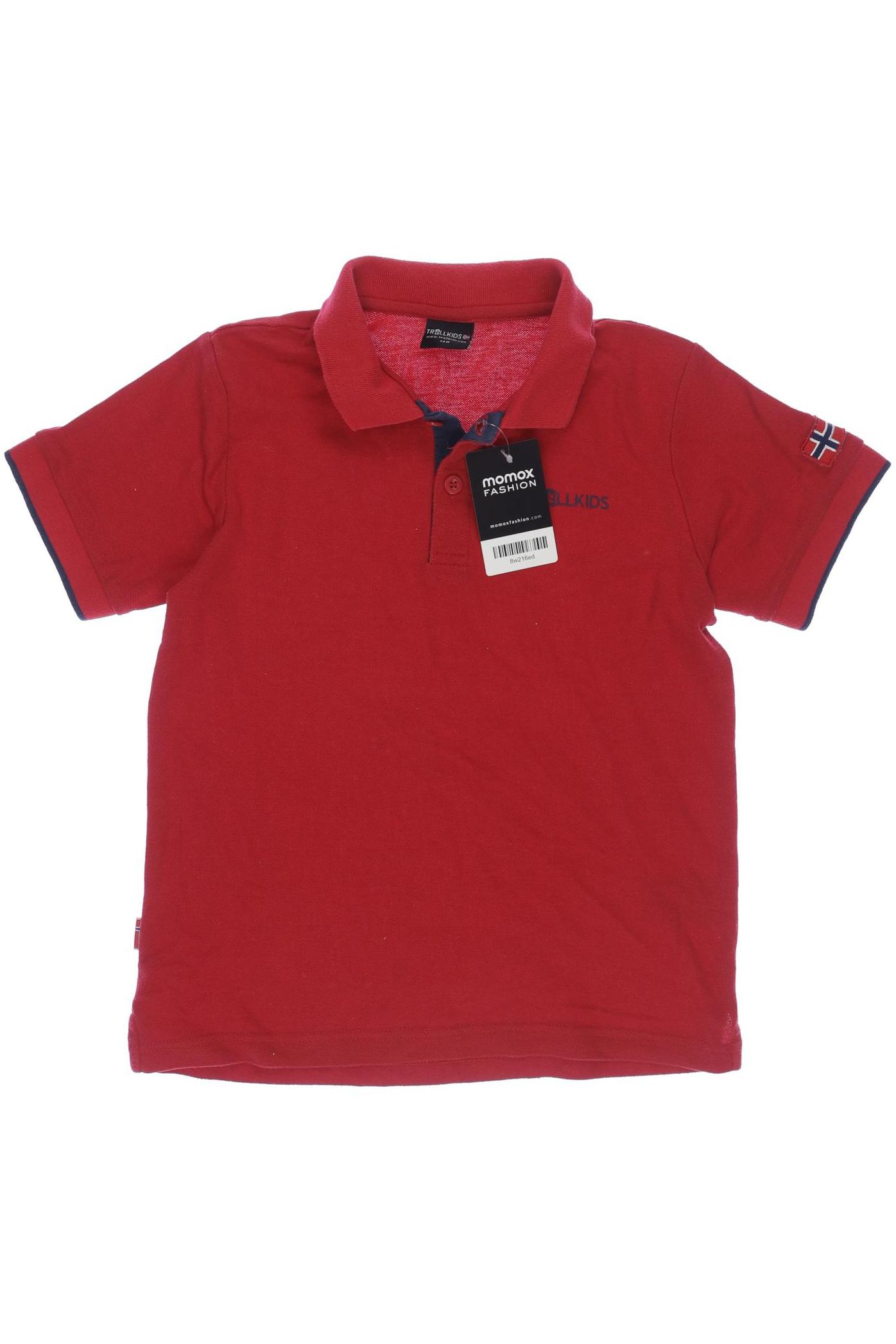 

Trollkids Herren Poloshirt, rot, Gr. 140