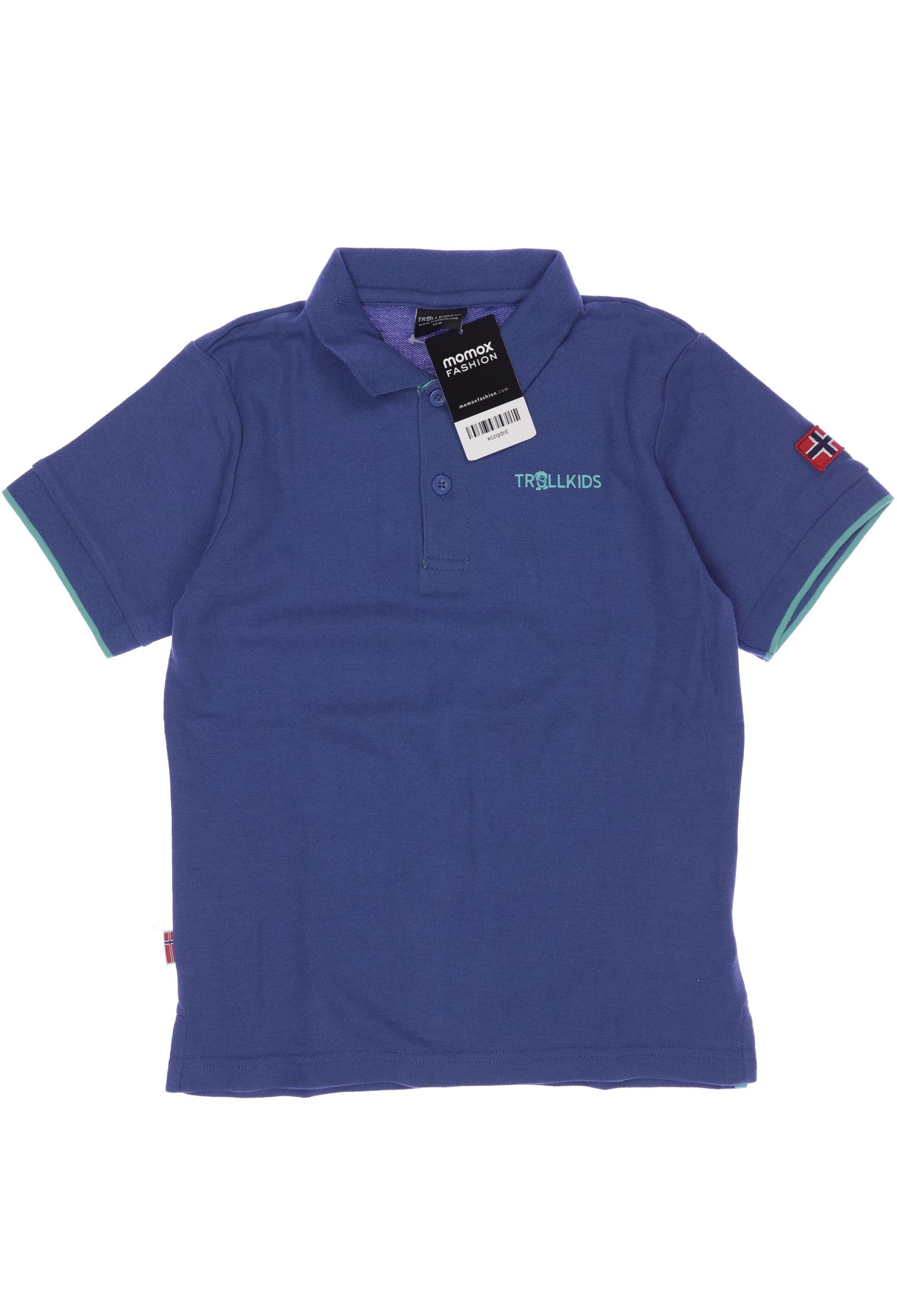 

Trollkids Herren Poloshirt, blau, Gr. 140