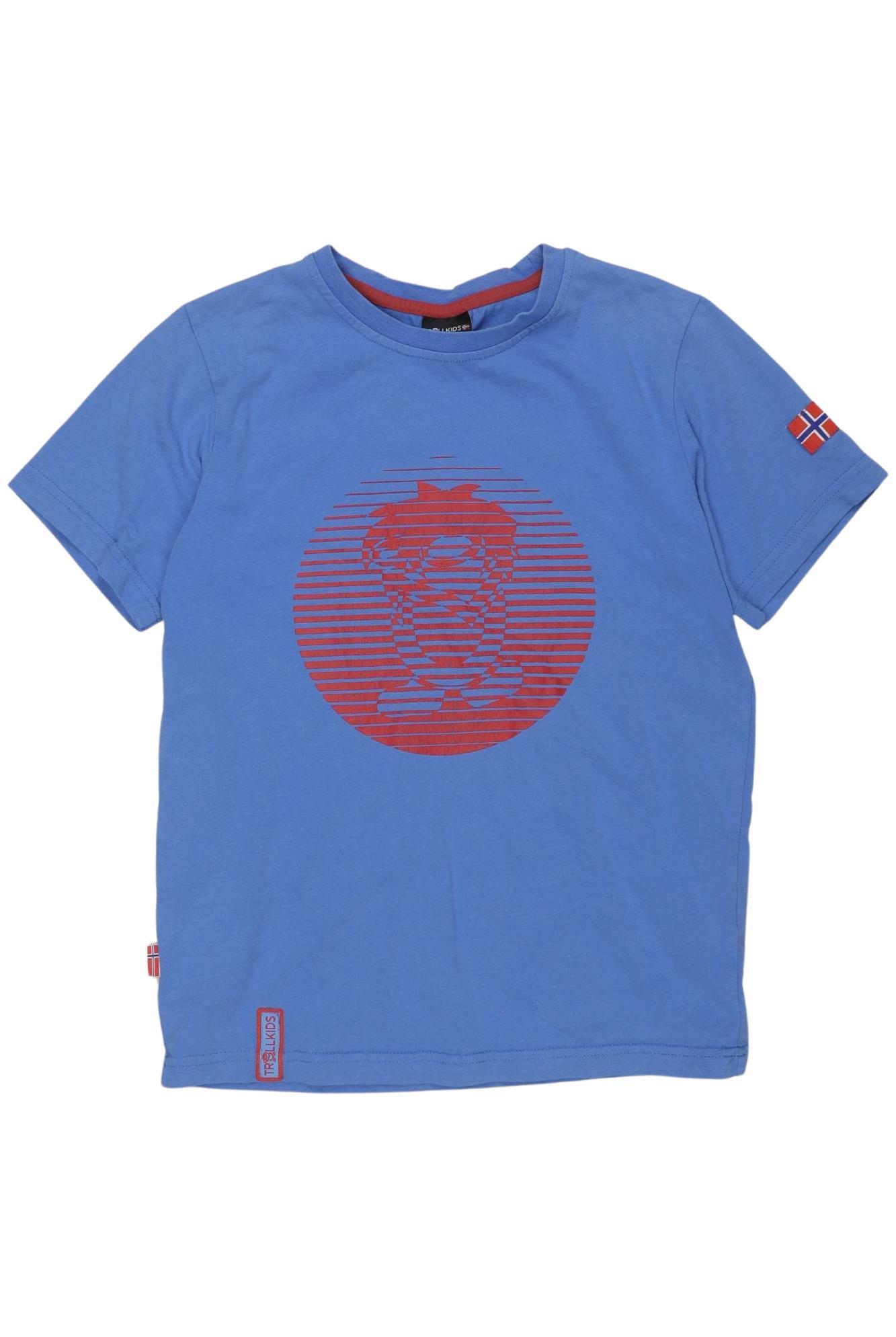 

Trollkids Jungen T-Shirt, blau, Gr. 140