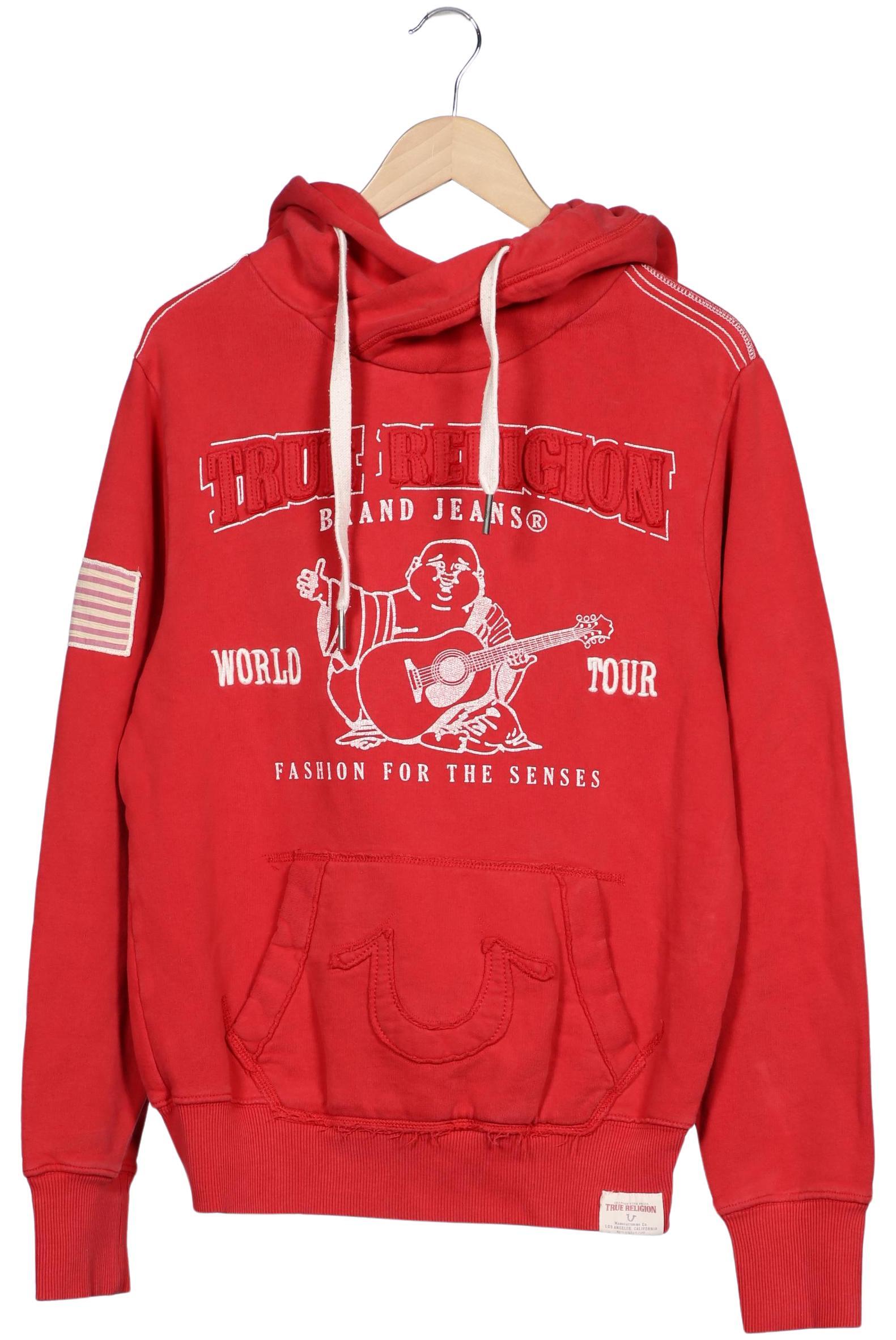

True Religion Herren Kapuzenpullover, rot, Gr. 48