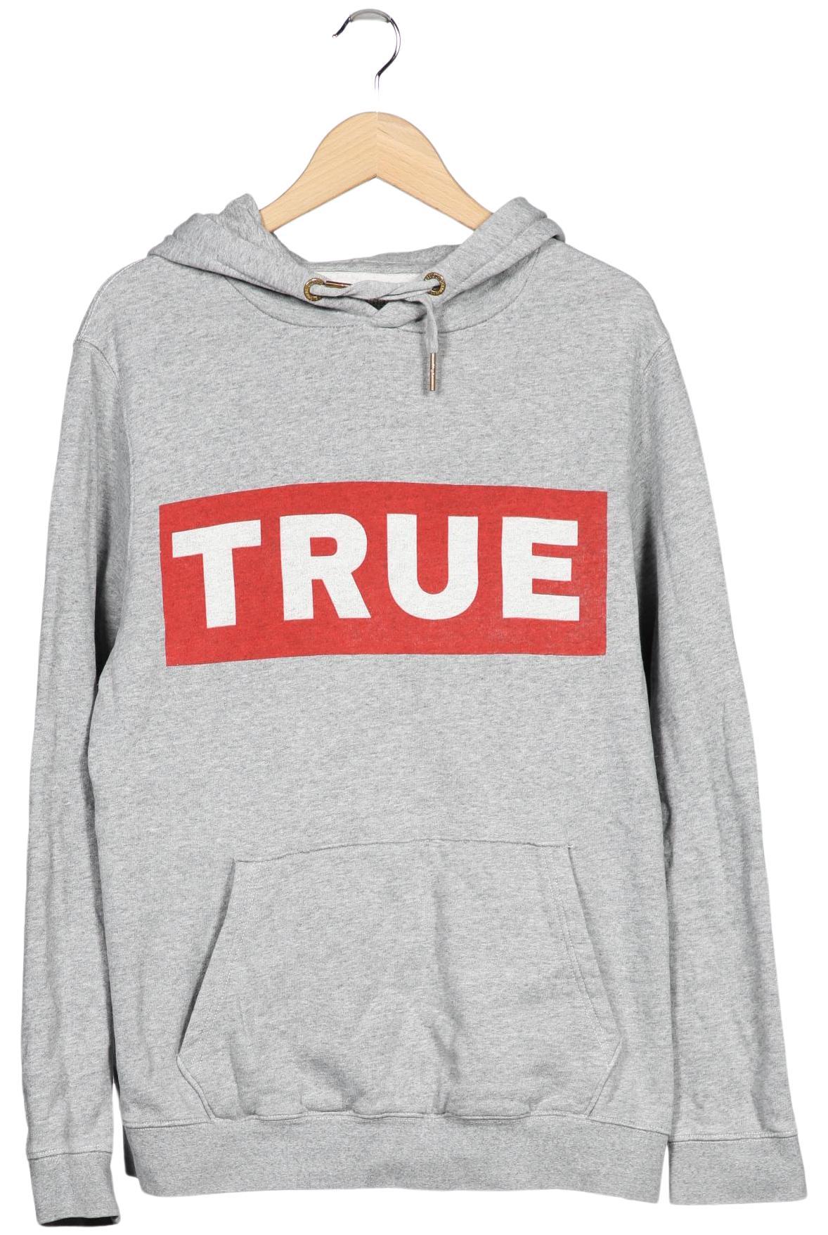

True Religion Herren Kapuzenpullover, grau, Gr. 48