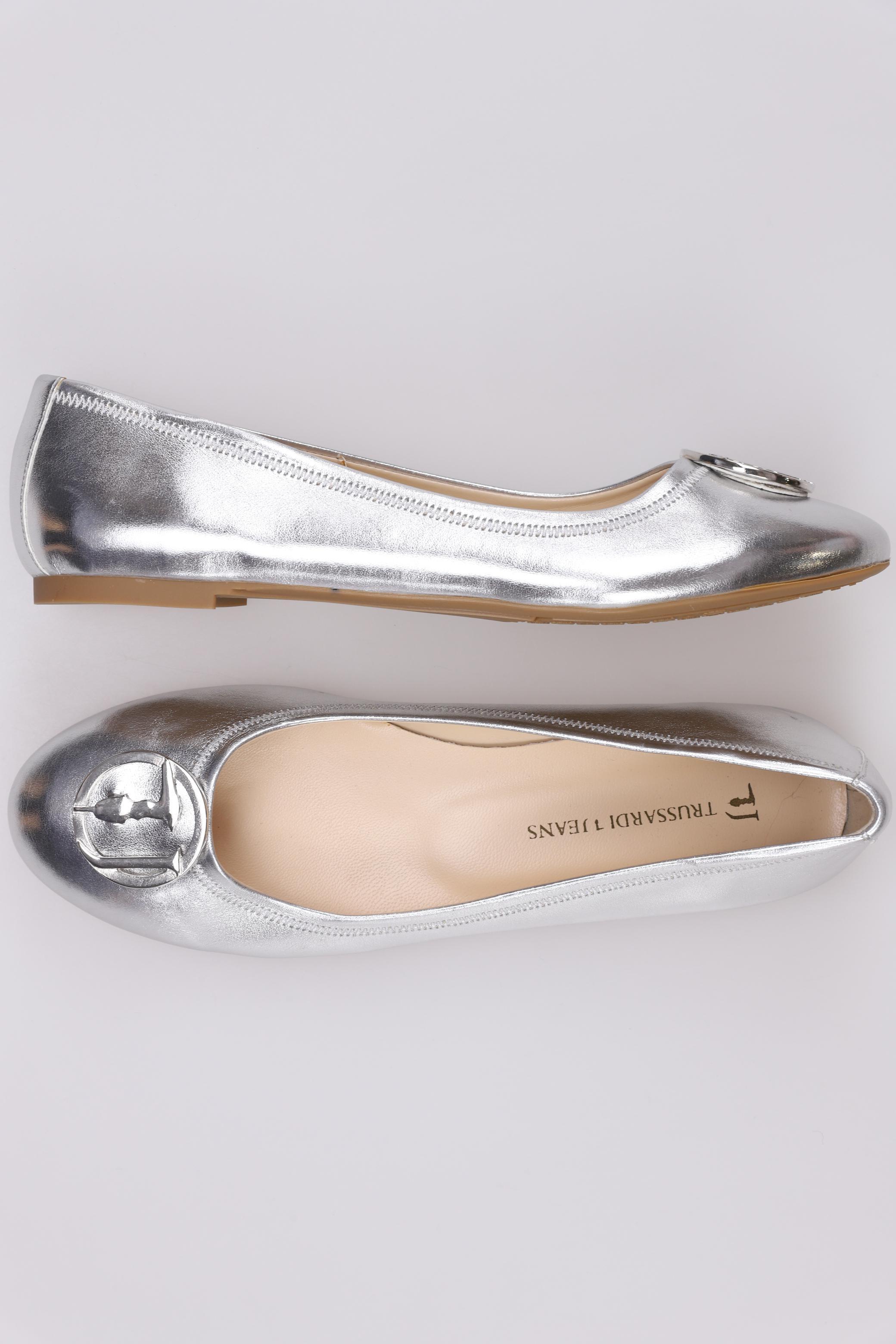 

Trussardi Damen Ballerinas, silber, Gr. 39