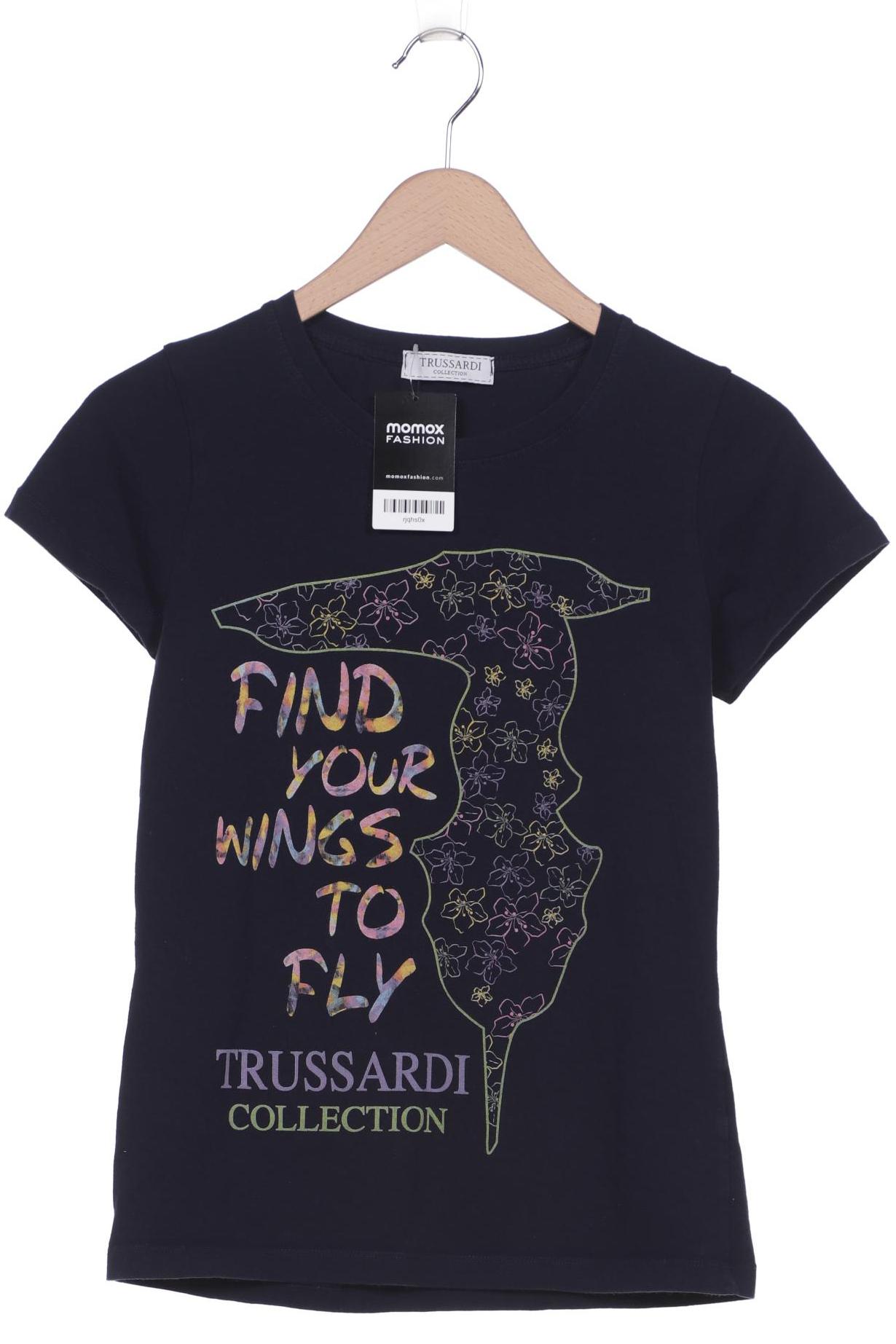 

Trussardi Damen T-Shirt, marineblau, Gr. 34