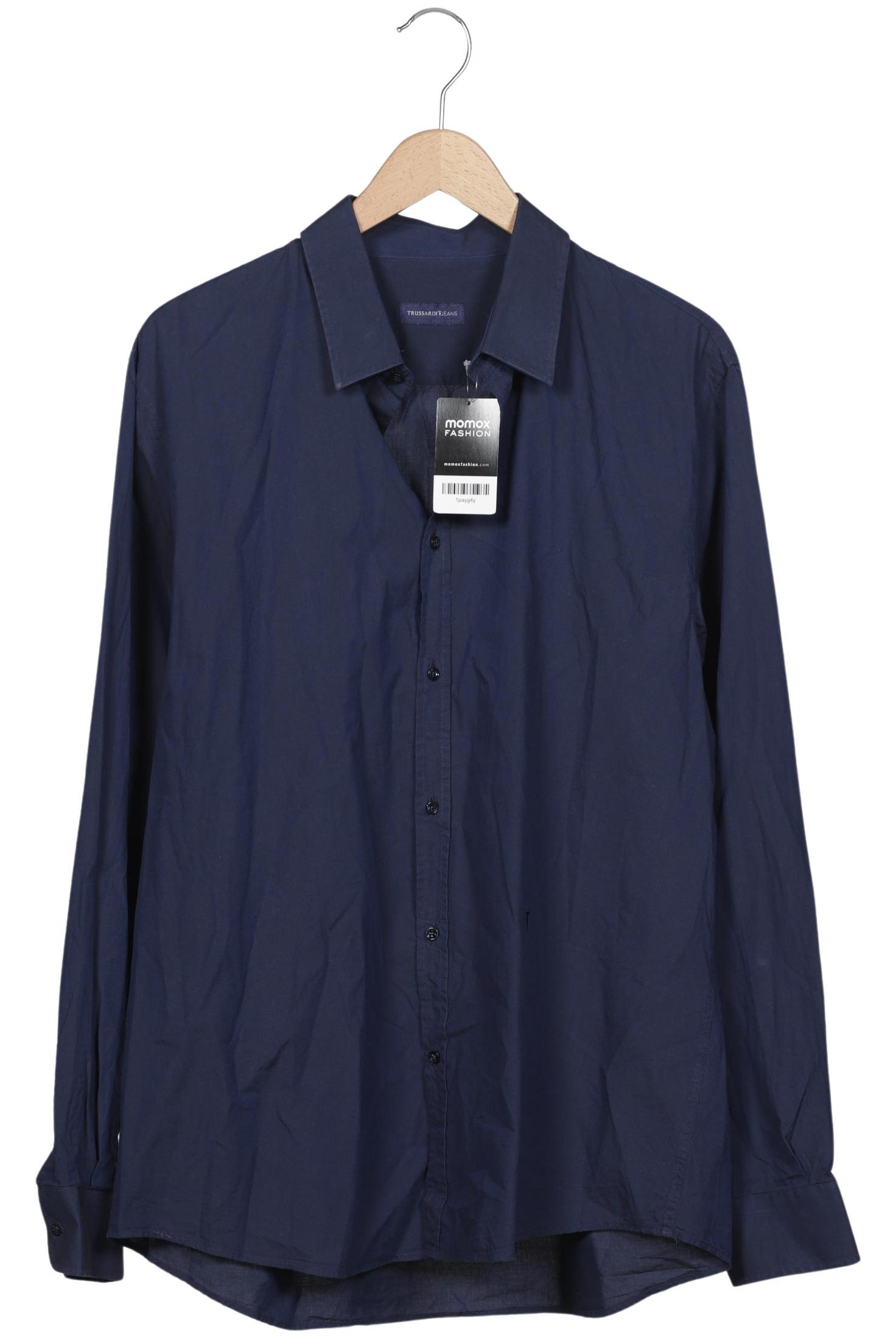 

Trussardi Herren Hemd, marineblau, Gr. 56