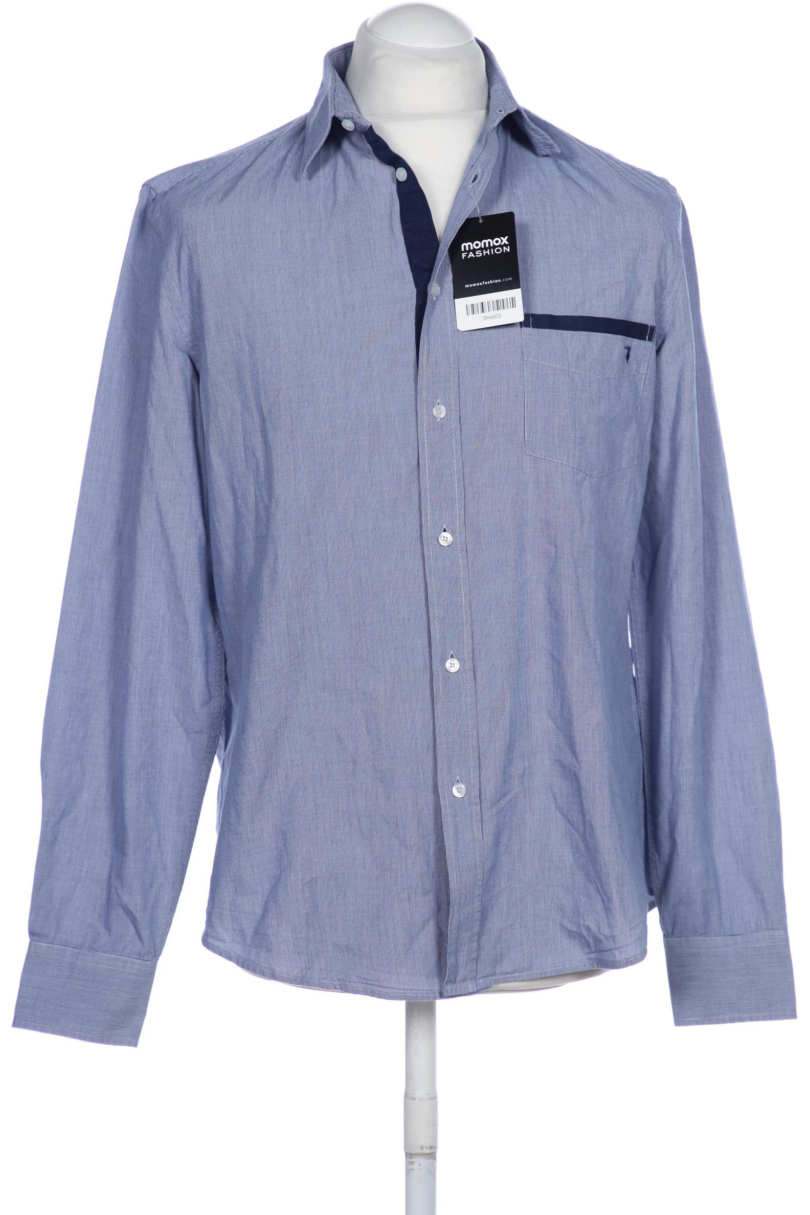 

Trussardi Herren Hemd, blau