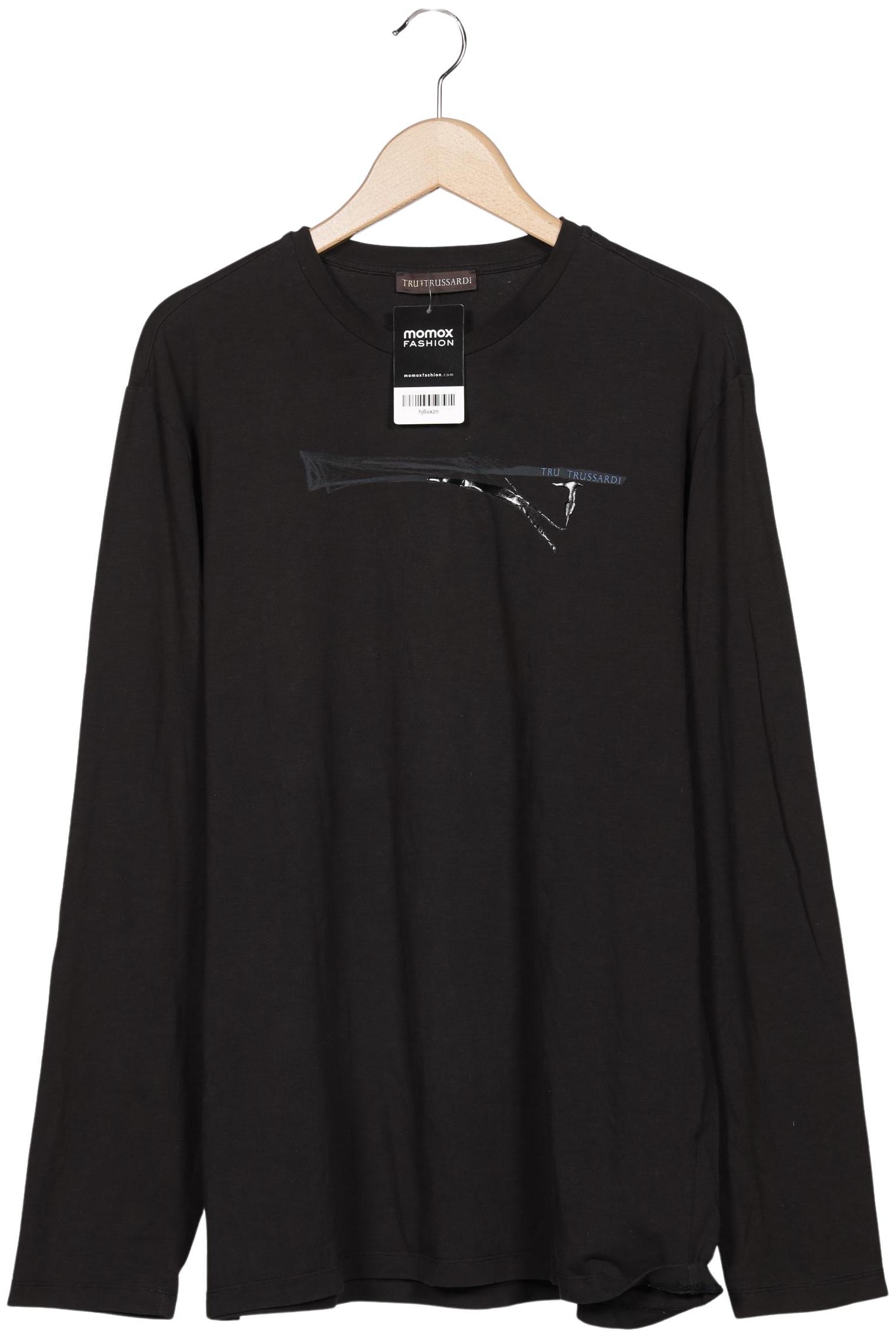 

Trussardi Herren Langarmshirt, schwarz, Gr. 56