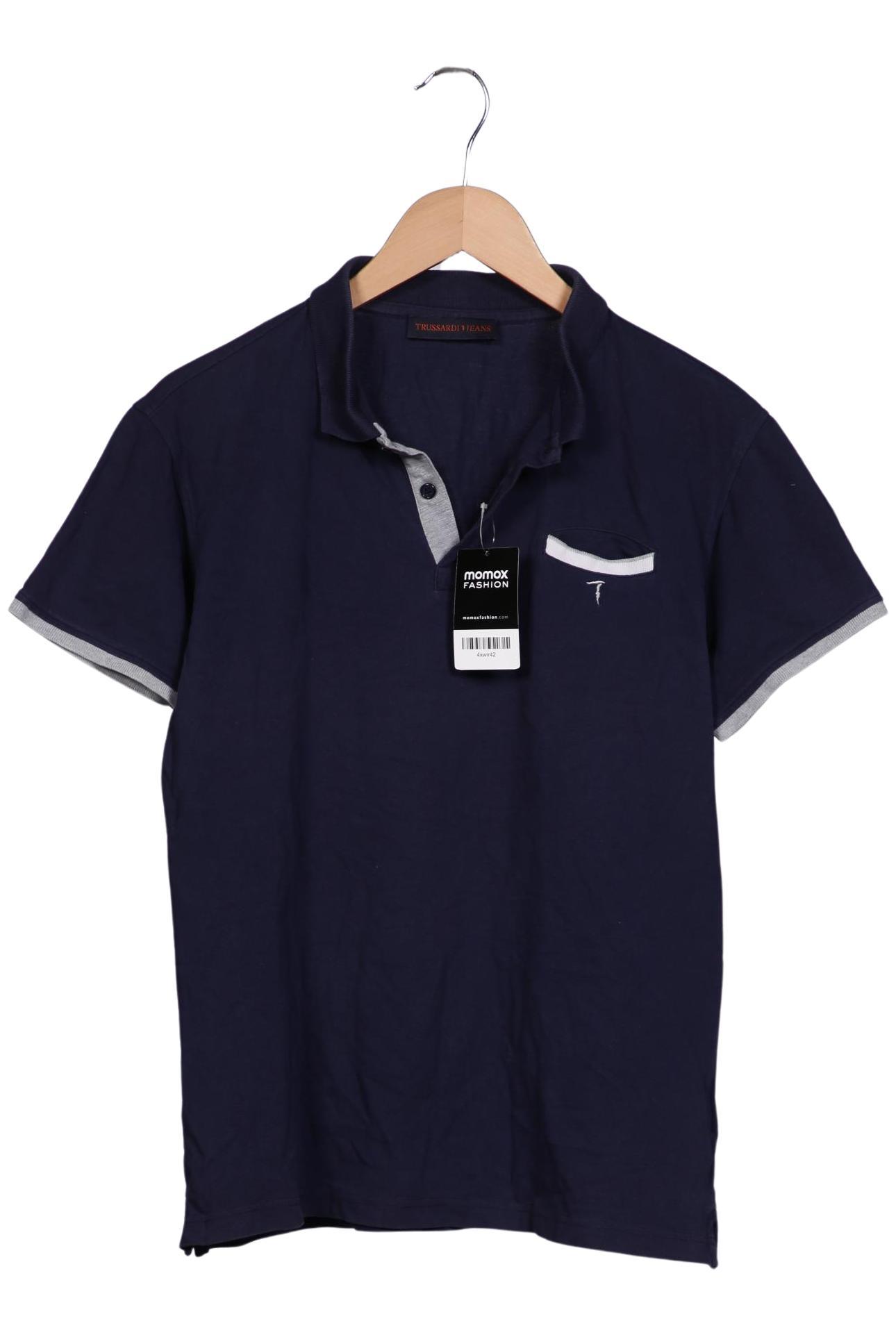 Thumbnail - Trussardi Herren Poloshirt, marineblau, Gr. 48