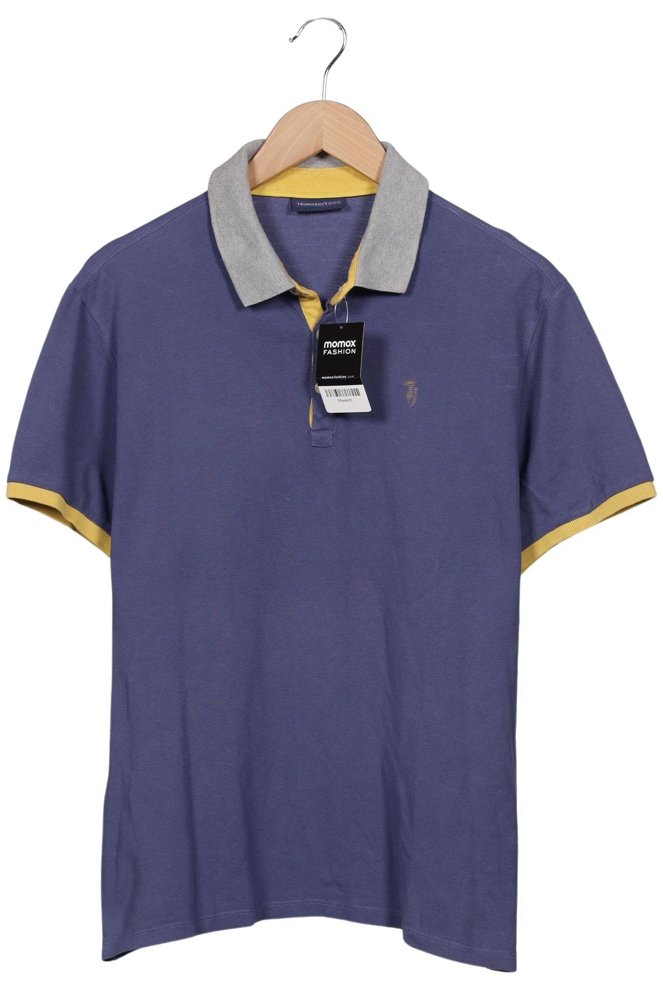 Thumbnail - Trussardi Herren Poloshirt, blau, Gr. 56