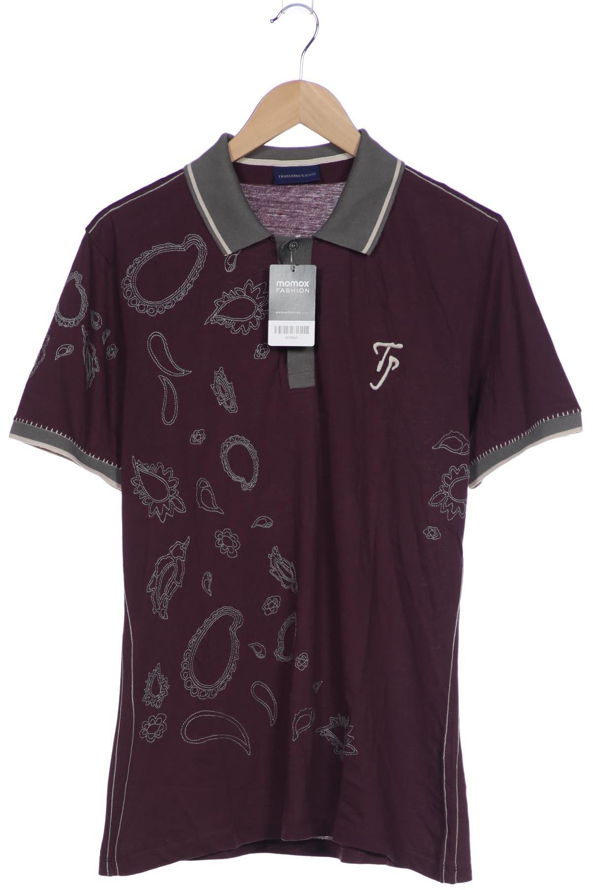 

Trussardi Herren Poloshirt, flieder, Gr. 52
