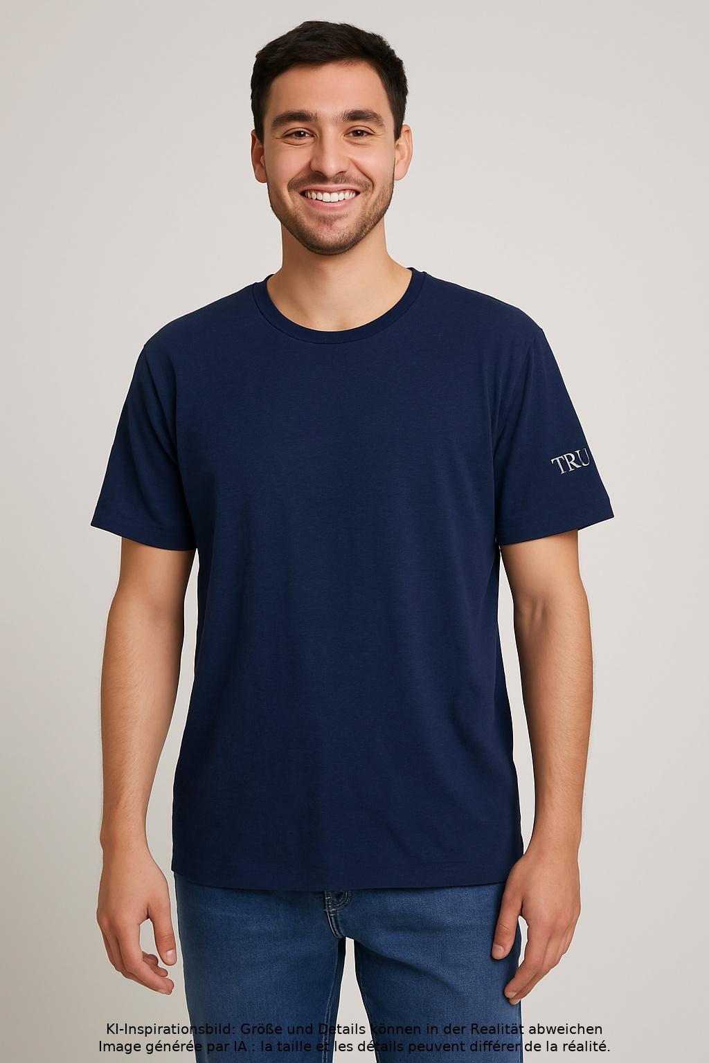 Thumbnail - Trussardi Herren T-Shirt, marineblau, Gr. 54