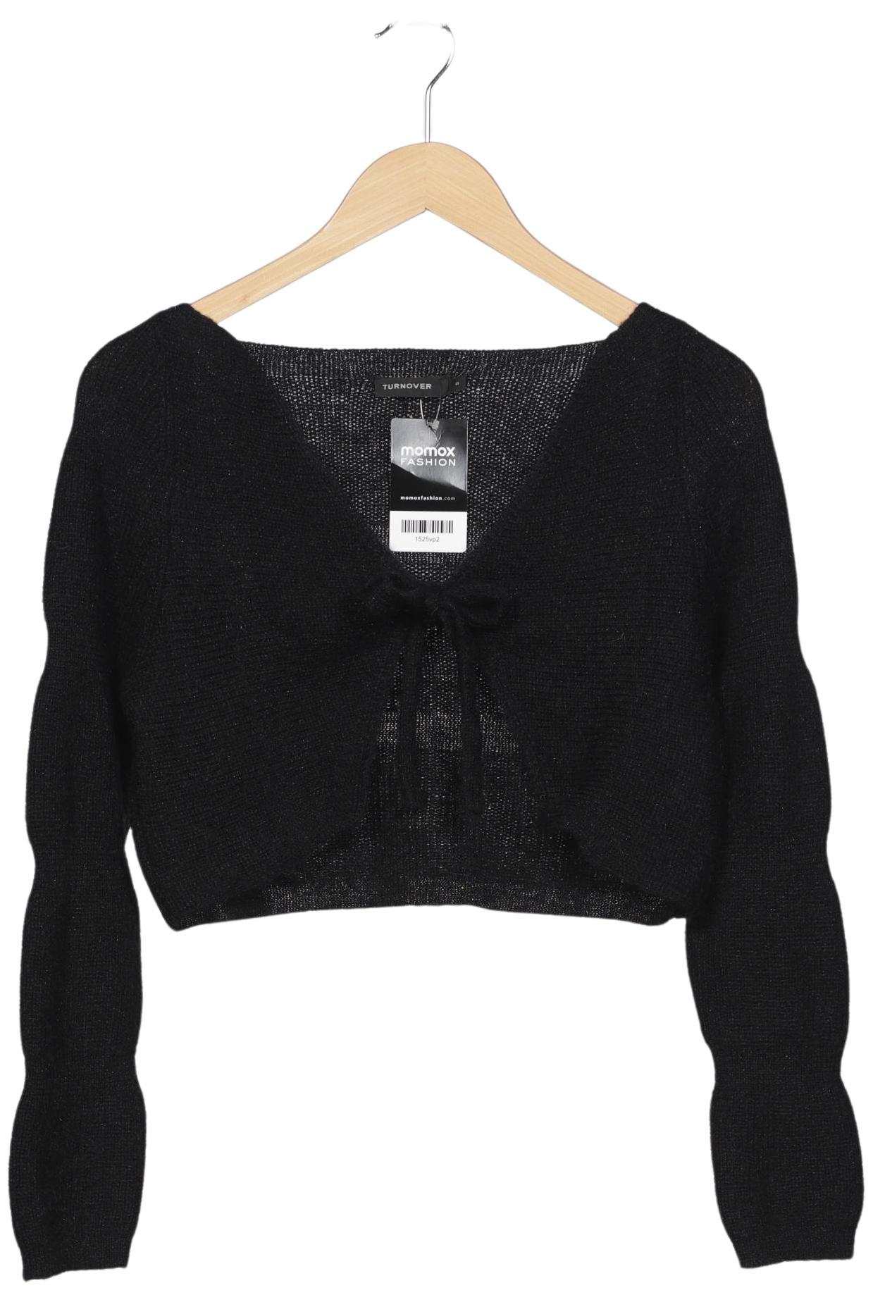 

Turnover Damen Strickjacke, schwarz, Gr. 36