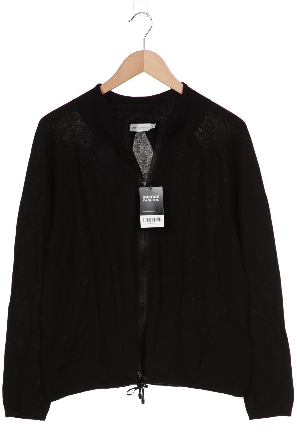 

Turnover Damen Strickjacke, schwarz, Gr. 44