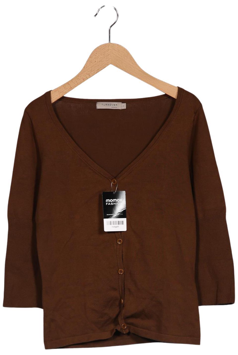

Turnover Damen Strickjacke, braun, Gr. 36