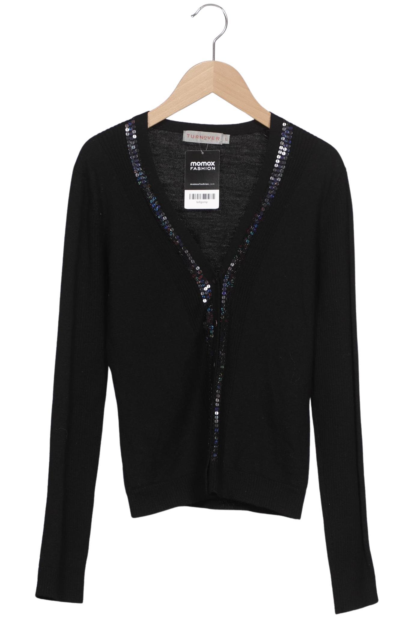 

Turnover Damen Strickjacke, schwarz, Gr. 42