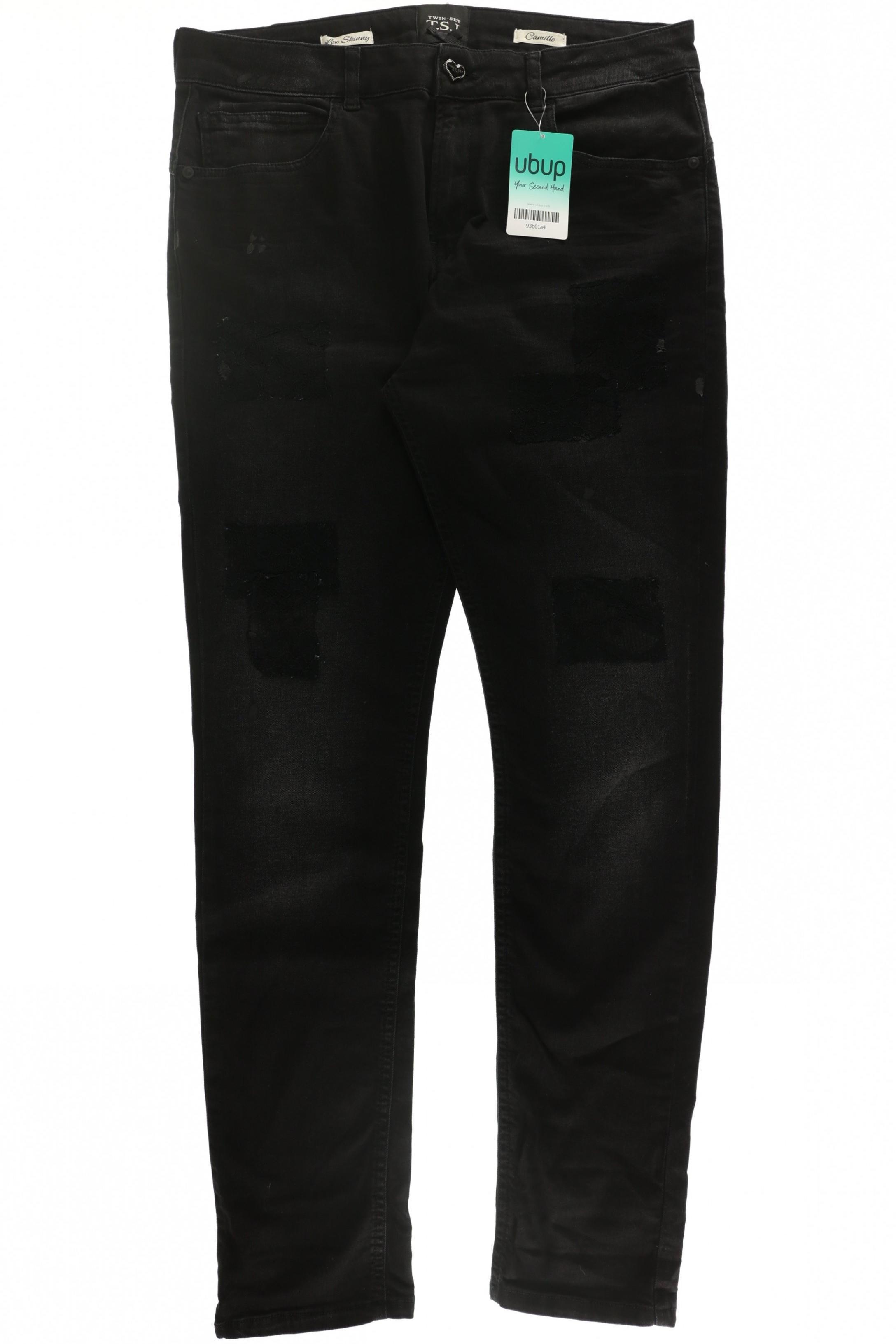 

Twinset Damen Jeans, schwarz, Gr. 31
