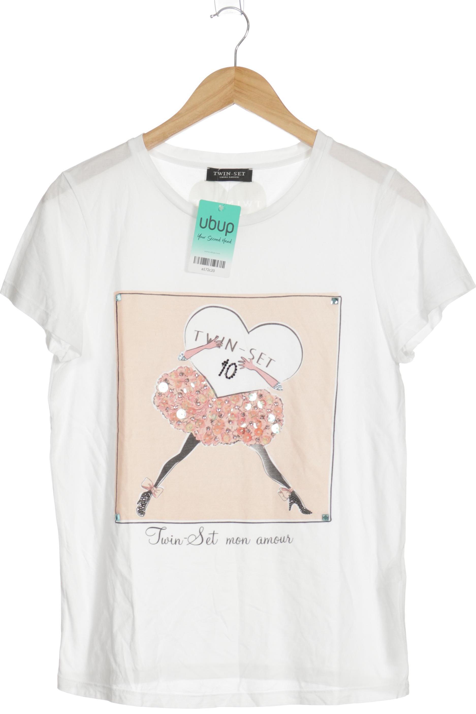 

Twinset Damen T-Shirt, weiß, Gr.