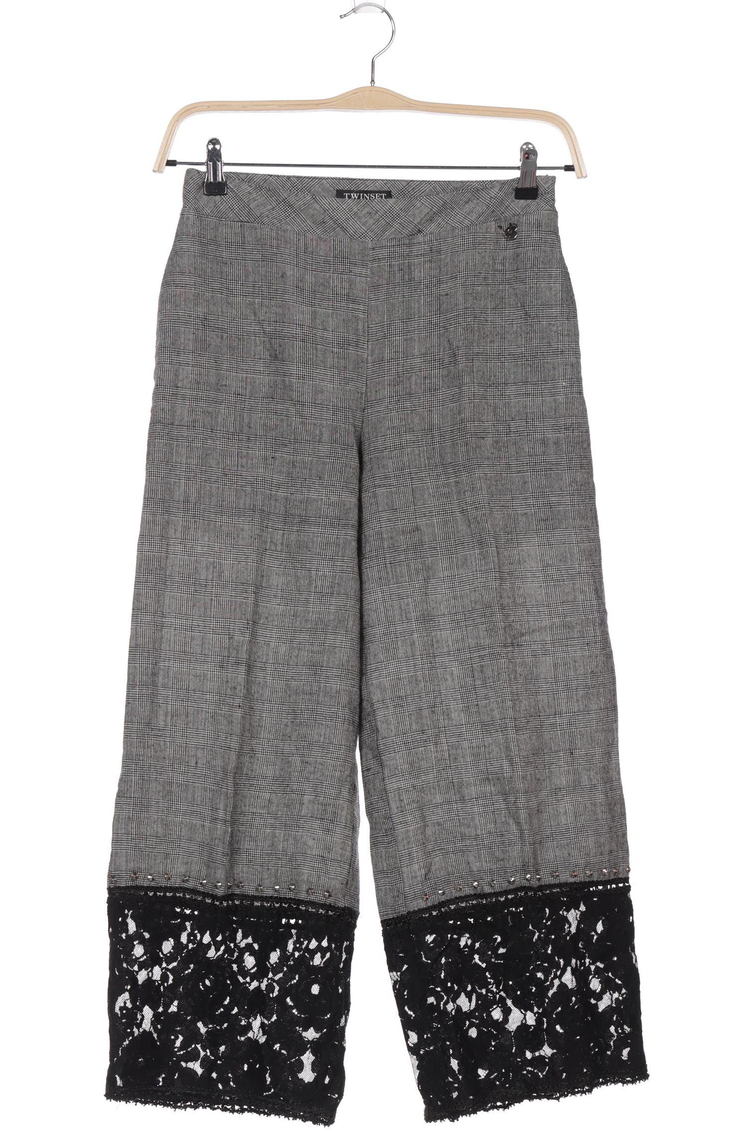 

Twin Set Damen Stoffhose, grau