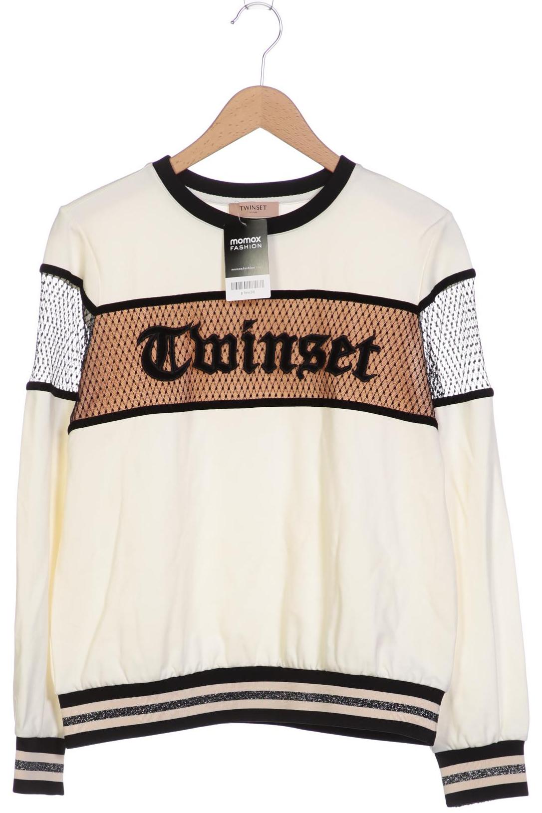 

TWINSET Damen Sweatshirt, cremeweiß