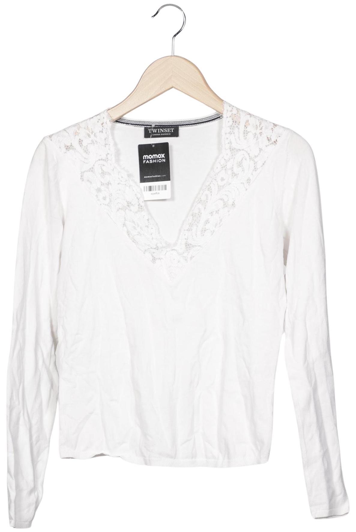 

Twinset Damen Langarmshirt, weiß, Gr. 38