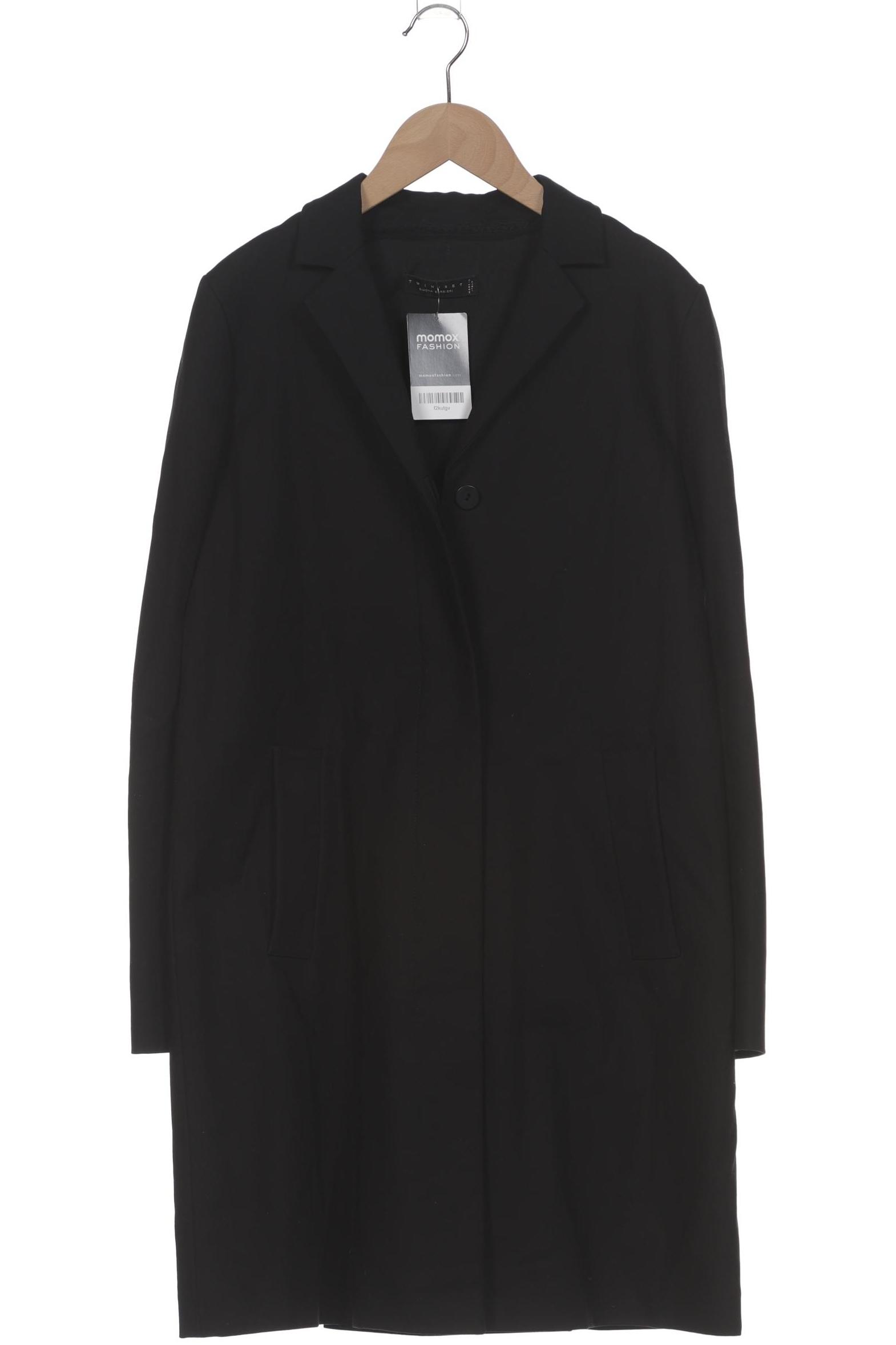 

Twinset Damen Mantel, schwarz, Gr. 36