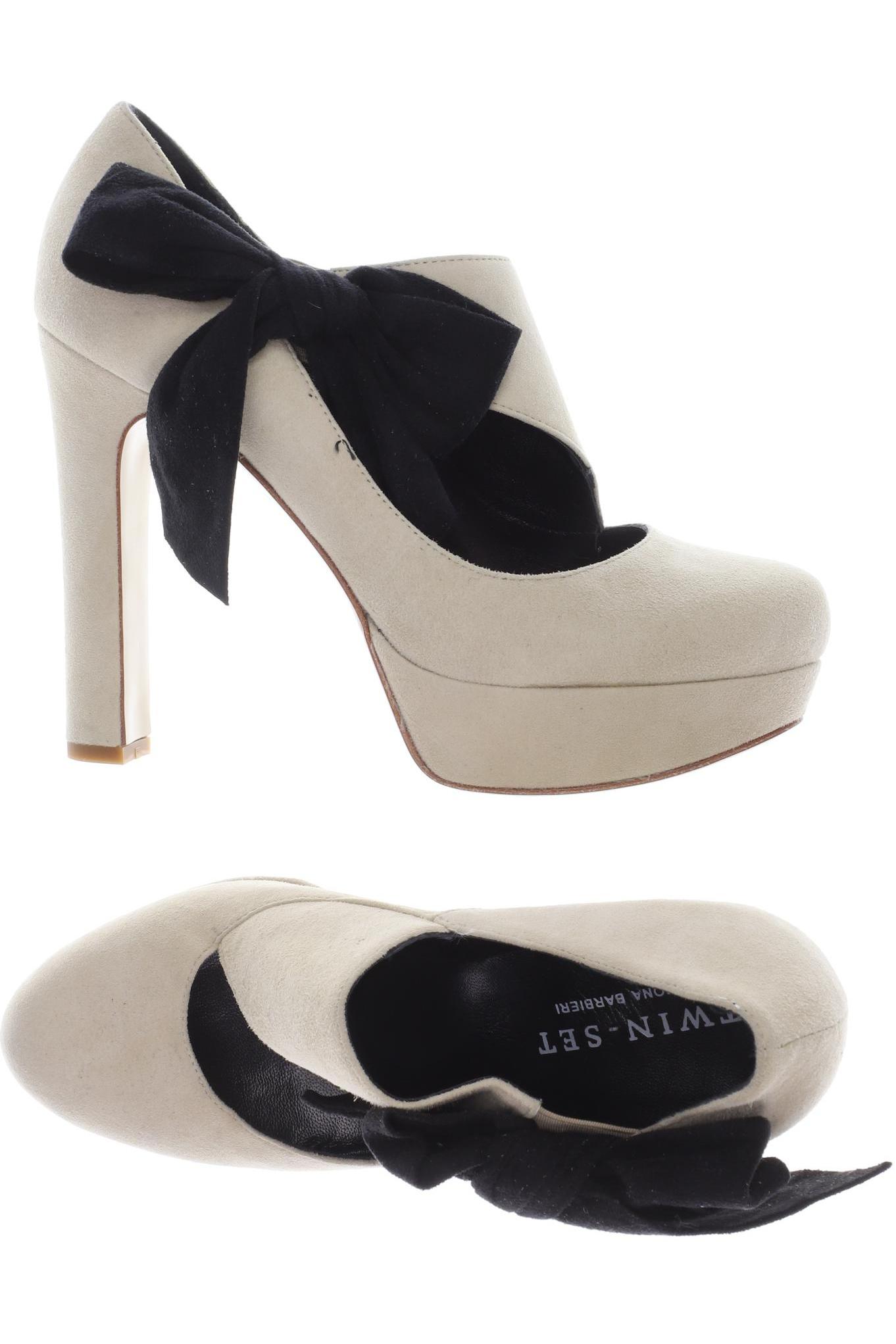 

TWINSET Damen Pumps, cremeweiß