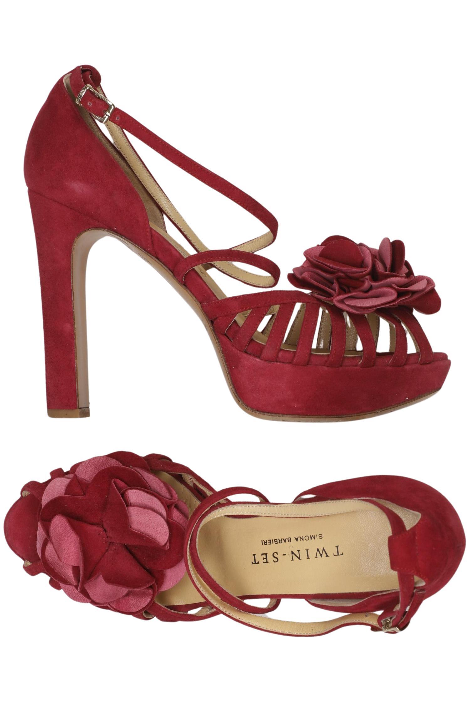 

Twinset Damen Sandale, rot, Gr. 39