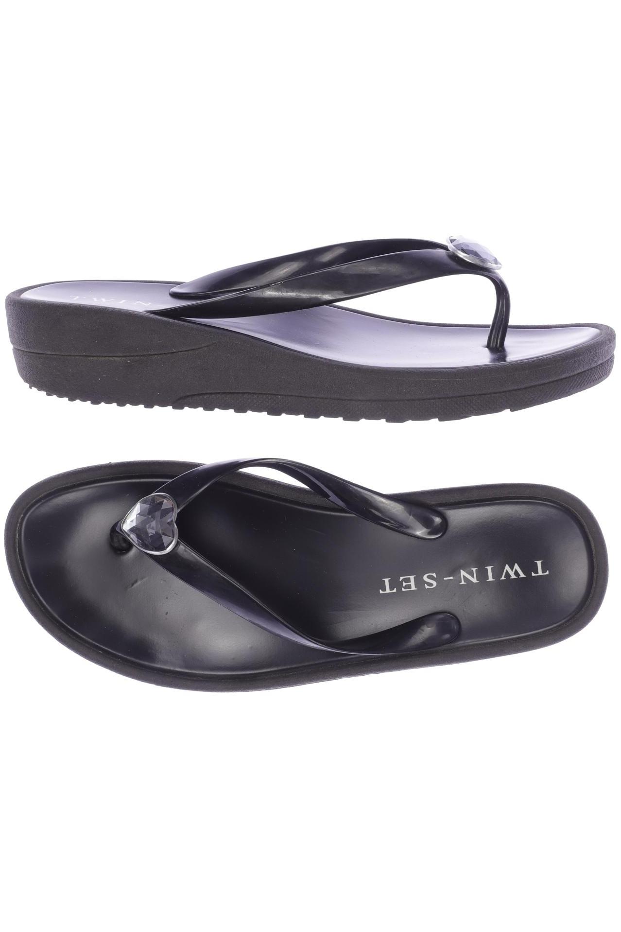 

Twinset Damen Sandale, schwarz, Gr. 39