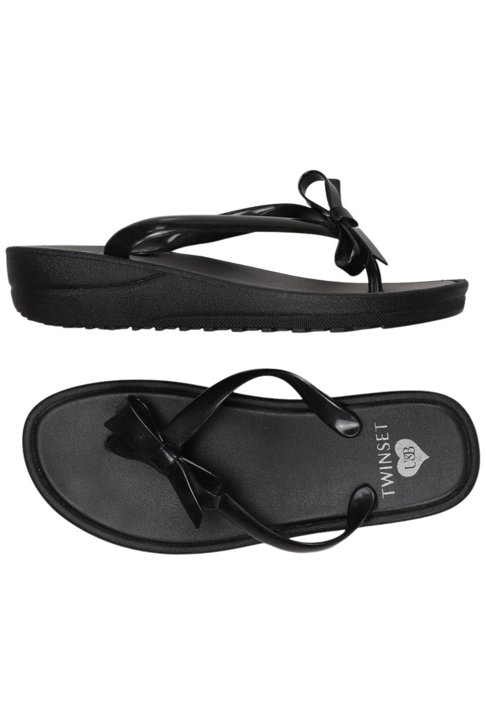 

Twinset Damen Sandale, schwarz, Gr. 37