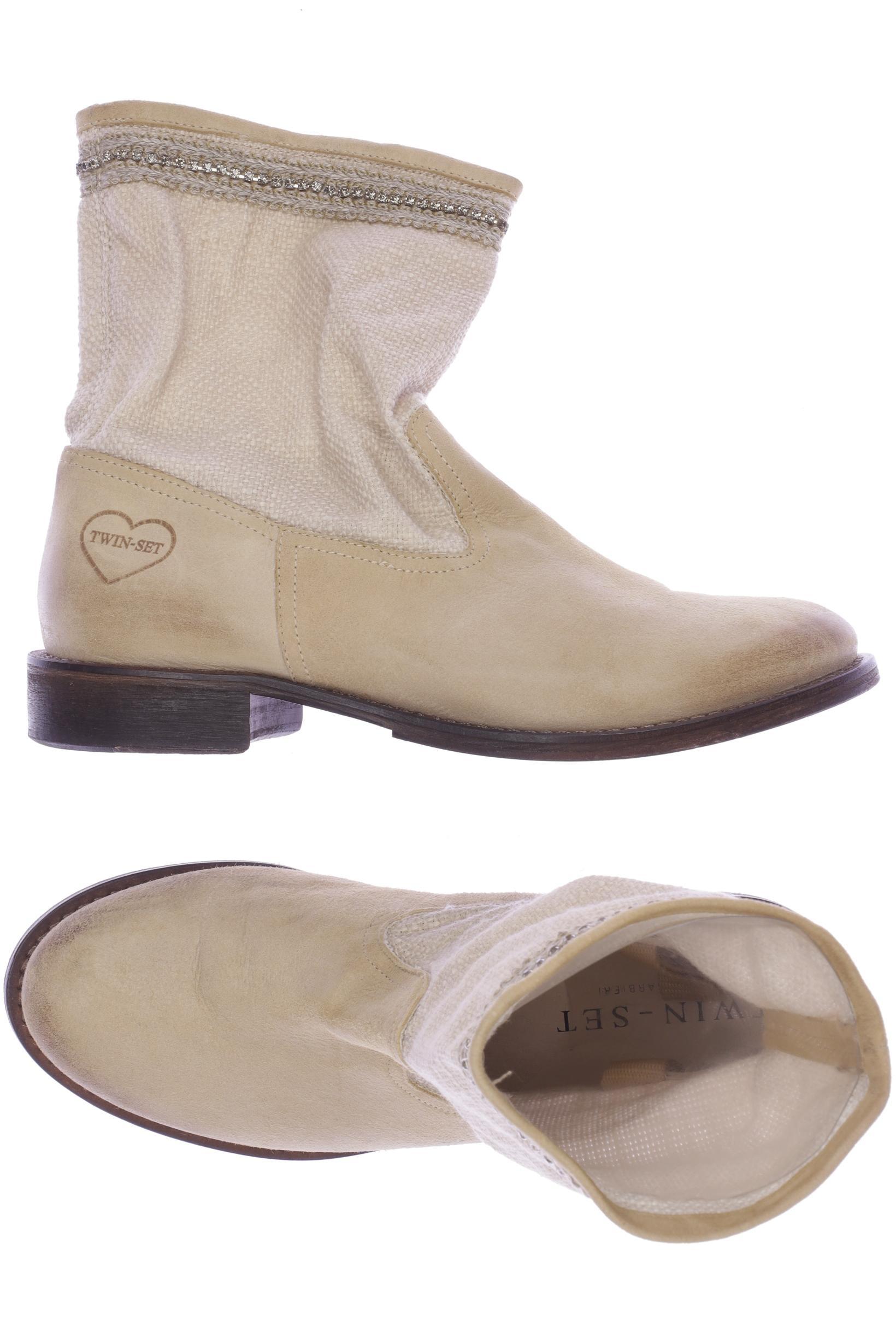 

Twinset Damen Stiefelette, beige, Gr. 39